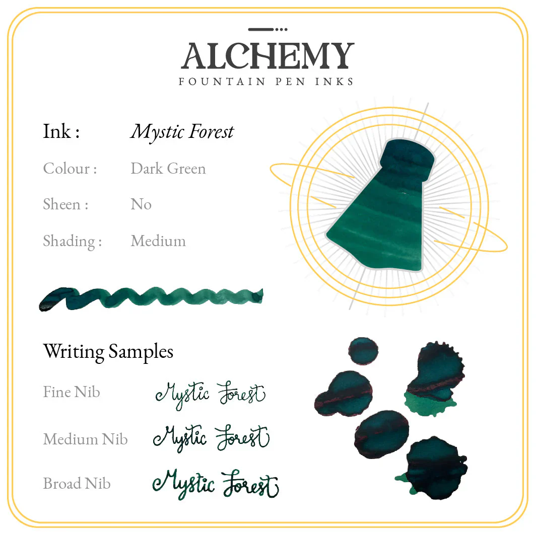 ENDLESS - ALCHEMY FOUNTAIN PEN INKS - MYSTIC FOREST 60ML - Image 2