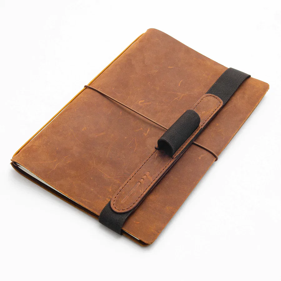 ENDLESS EXPLORER REFILLIABLE LEATHER JOURNAL - Regalia Paper 64 Pages - 'Brown' - Image 4