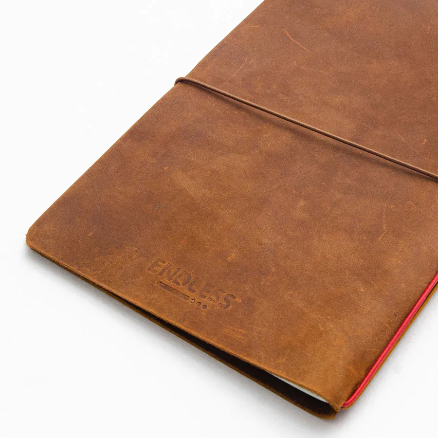 ENDLESS EXPLORER REFILLIABLE LEATHER JOURNAL - Regalia Paper 64 Pages - 'Brown' - Image 9