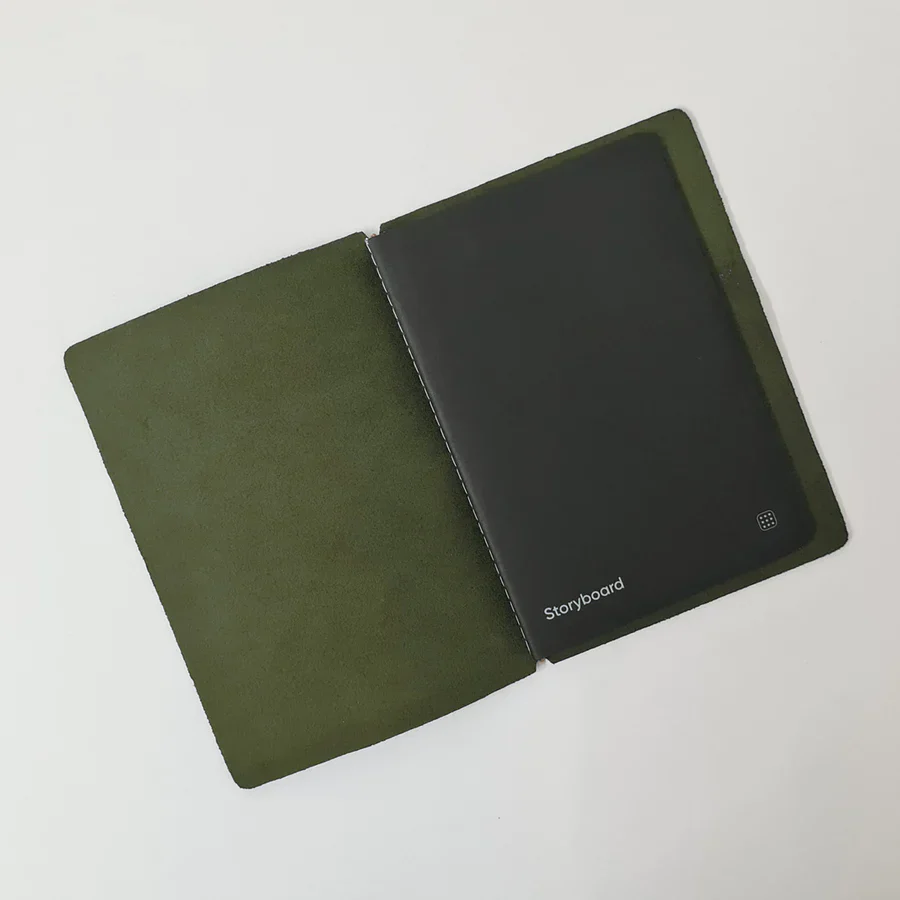 ENDLESS EXPLORER REFILLIABLE LEATHER JOURNAL - Regalia Paper 64 Pages - 'Green' - Image 3