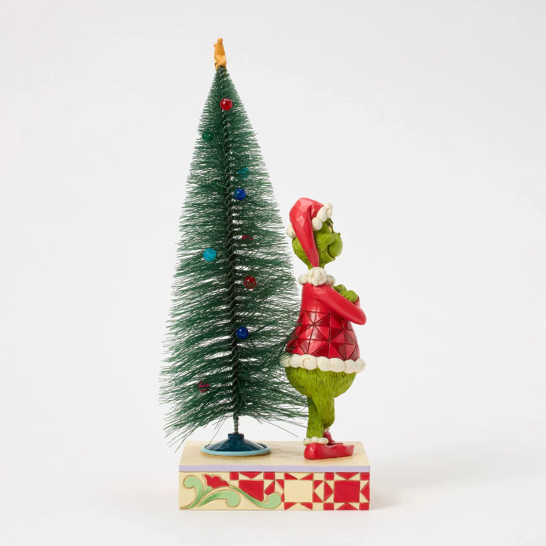 Enesco - Jim Shore: "The Grinch" - Arms Crossed by Sisal Tree - Image 3