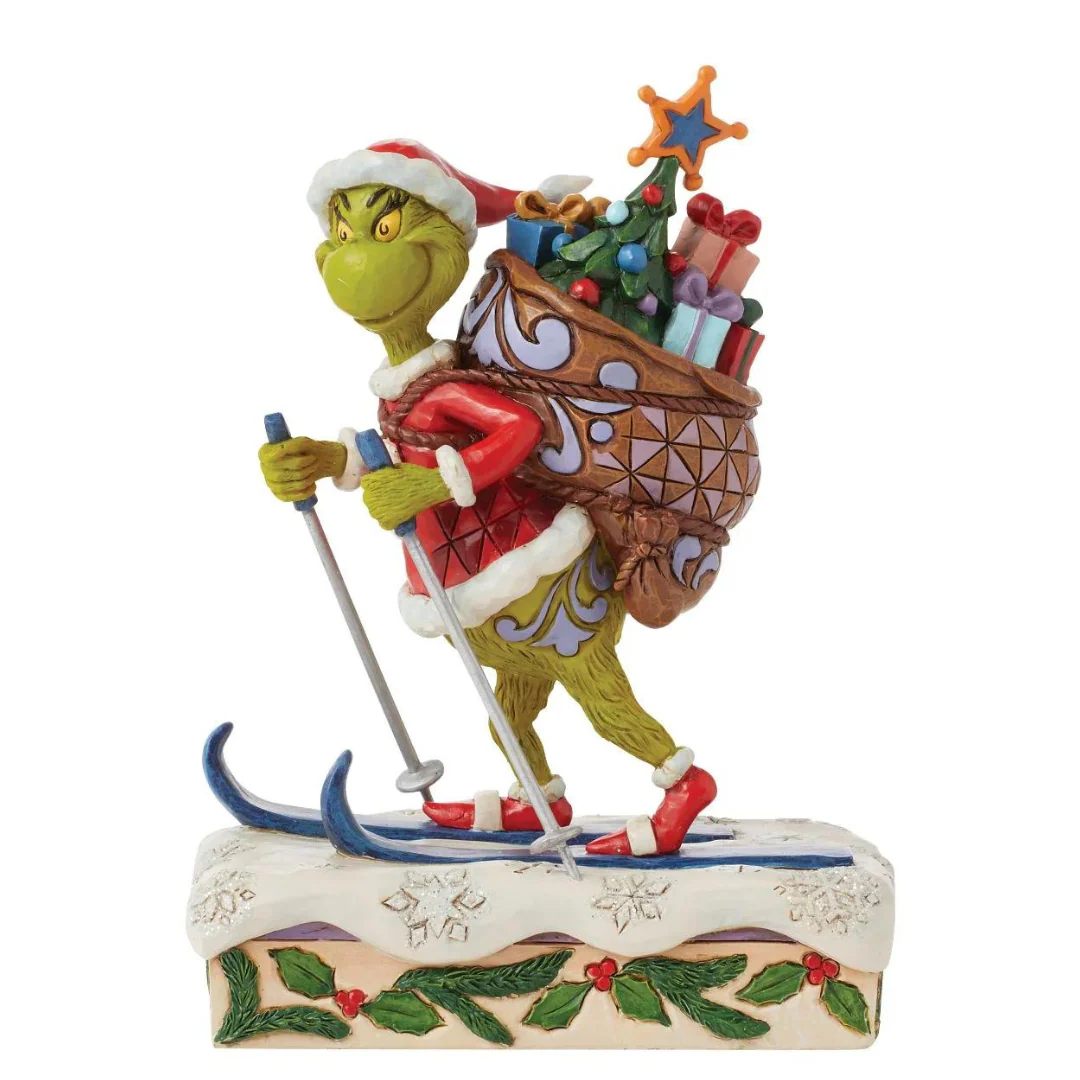 Enesco - Jim Shore: "The Grinch" - Skiing Figurine - Image 2