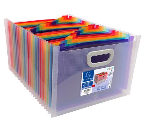 EXACOMPTA - Crystal Expanding File - 24 Compartments - Image 4