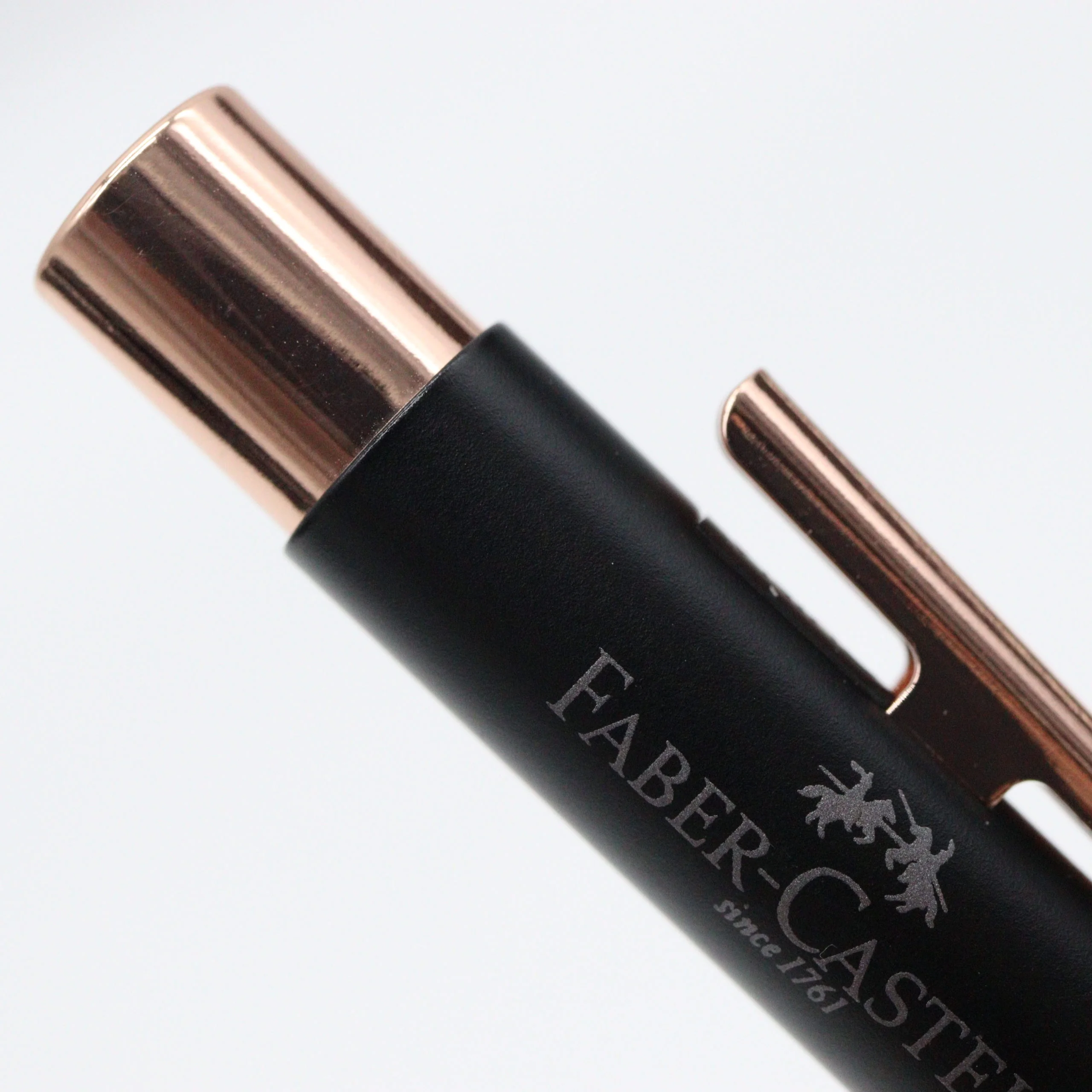 Faber-Castell – NEO Slim Ballpoint Pen with Gift Box Case – Matte Black with Rose Gold Accents (Limited) - Image 4
