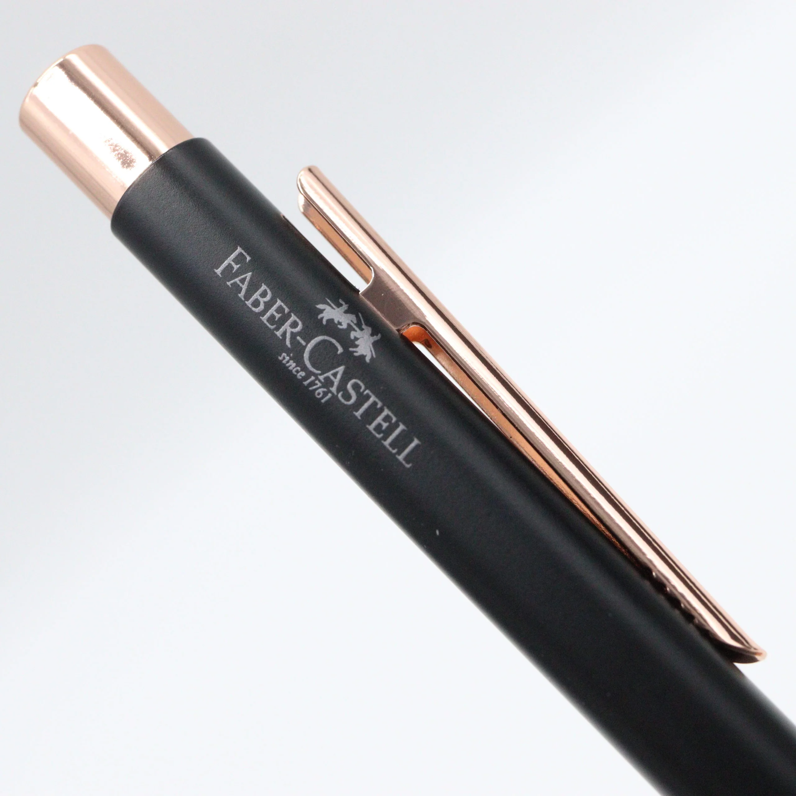Faber-Castell – NEO Slim Ballpoint Pen with Gift Box Case – Matte Black with Rose Gold Accents (Limited) - Image 5