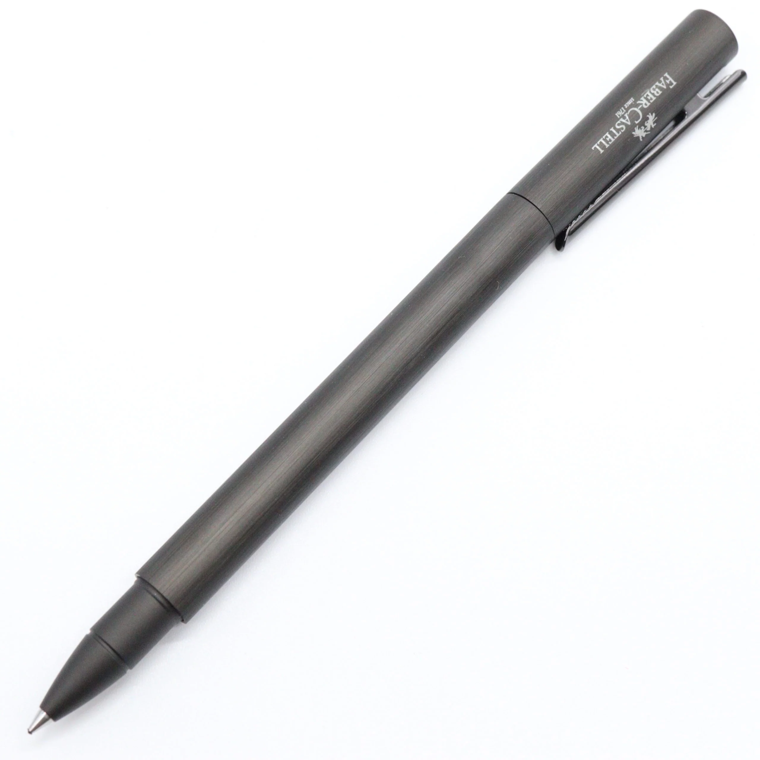 Faber-Castell – NEO Slim Rollerball Pen with Gift Box Case – Gun Metal Black