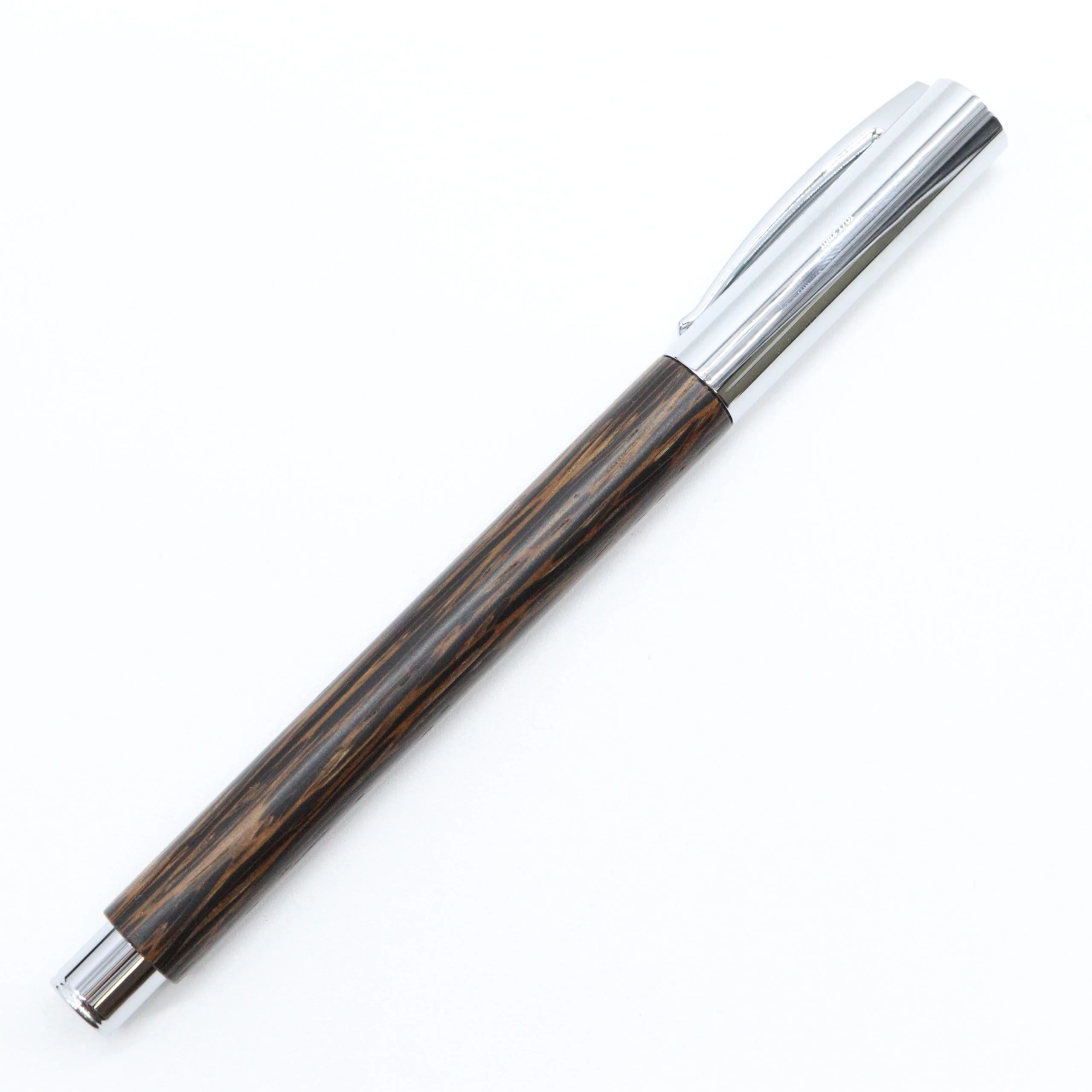 Faber-Castell - Ambition Fountain Pen with Gift Box Case - Coconut Wood with Silver Accents - Image 3
