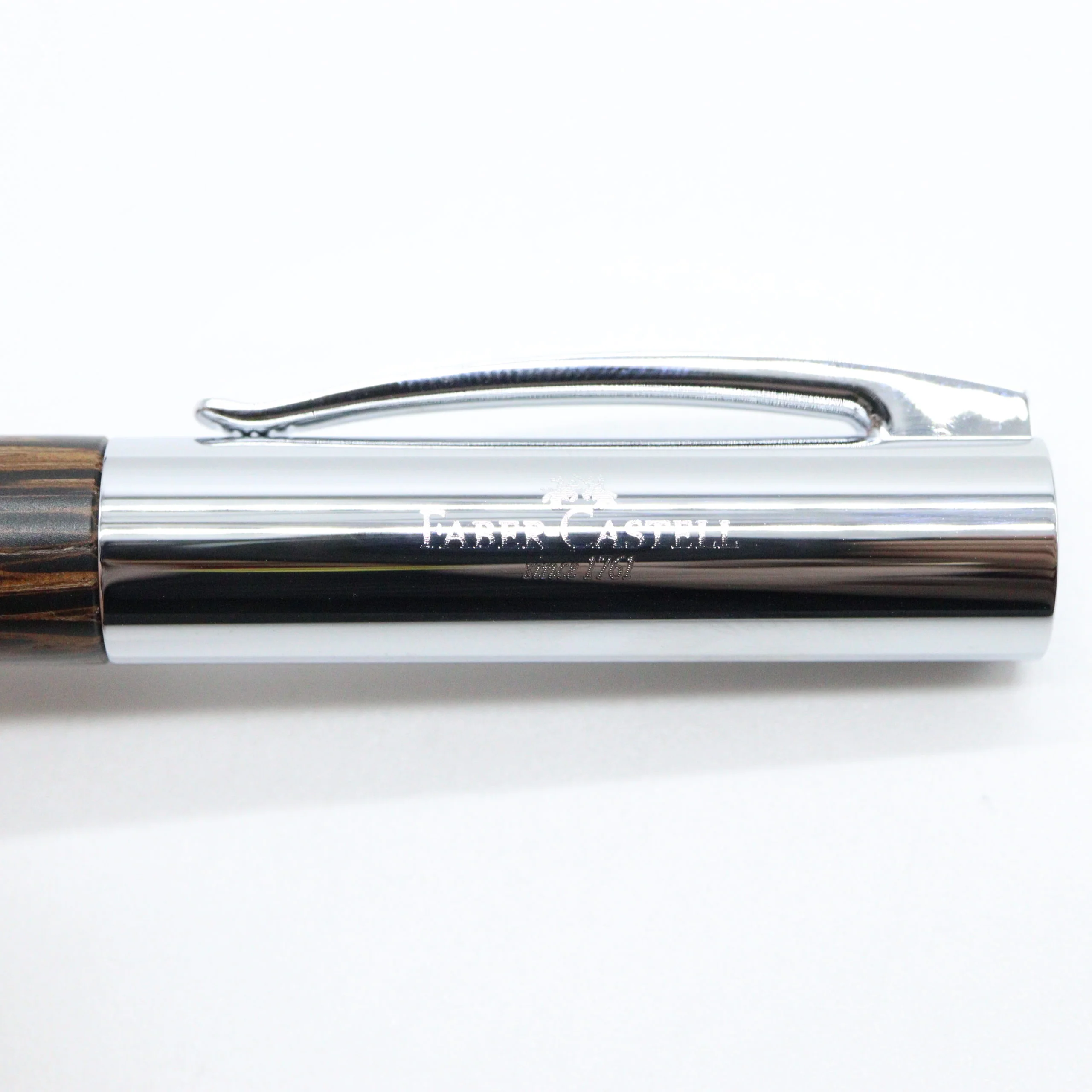 Faber-Castell - Ambition Fountain Pen with Gift Box Case - Coconut Wood with Silver Accents - Image 9