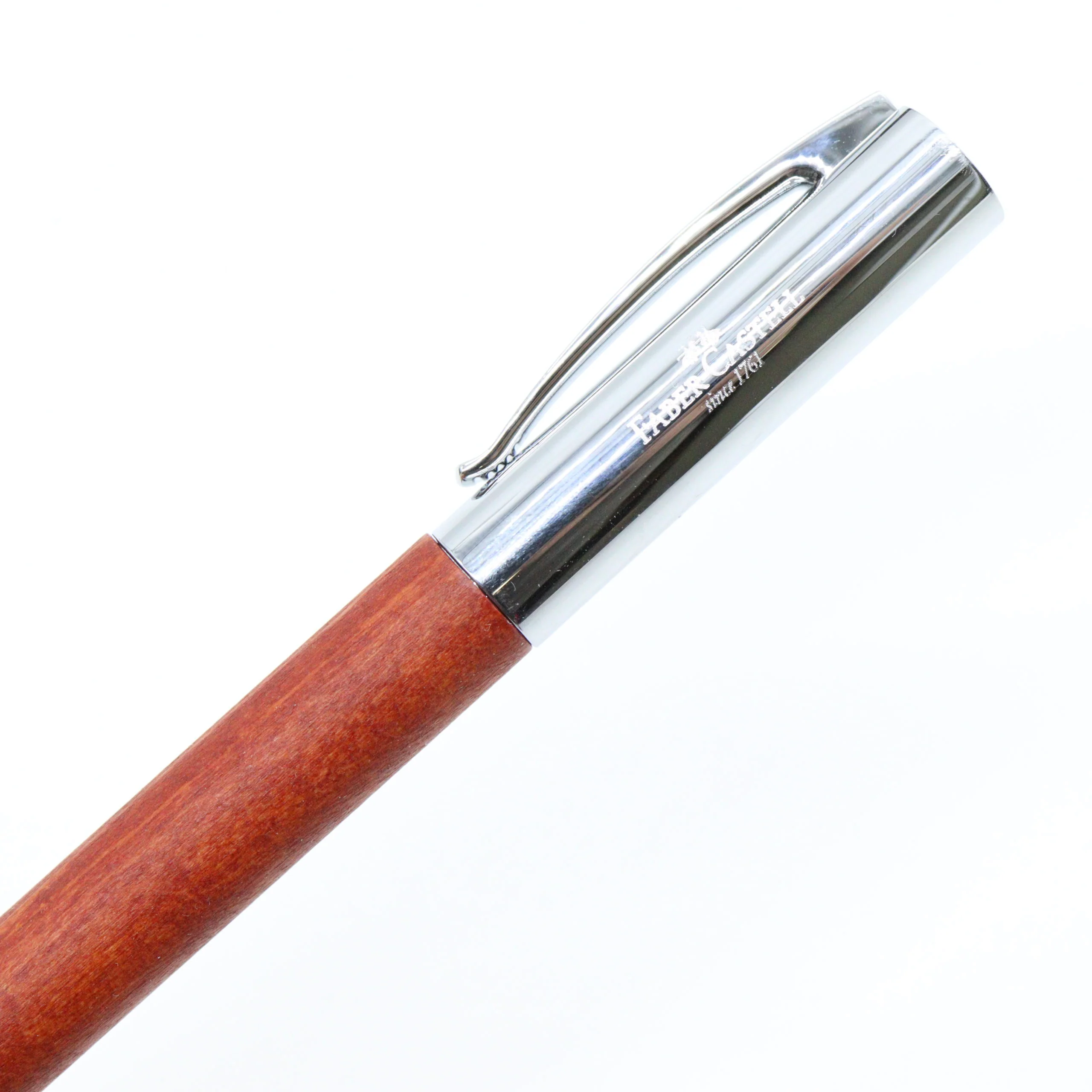Faber-Castell - Ambition Fountain Pen with Gift Box Case - Pear Wood with Silver Accents - Image 10
