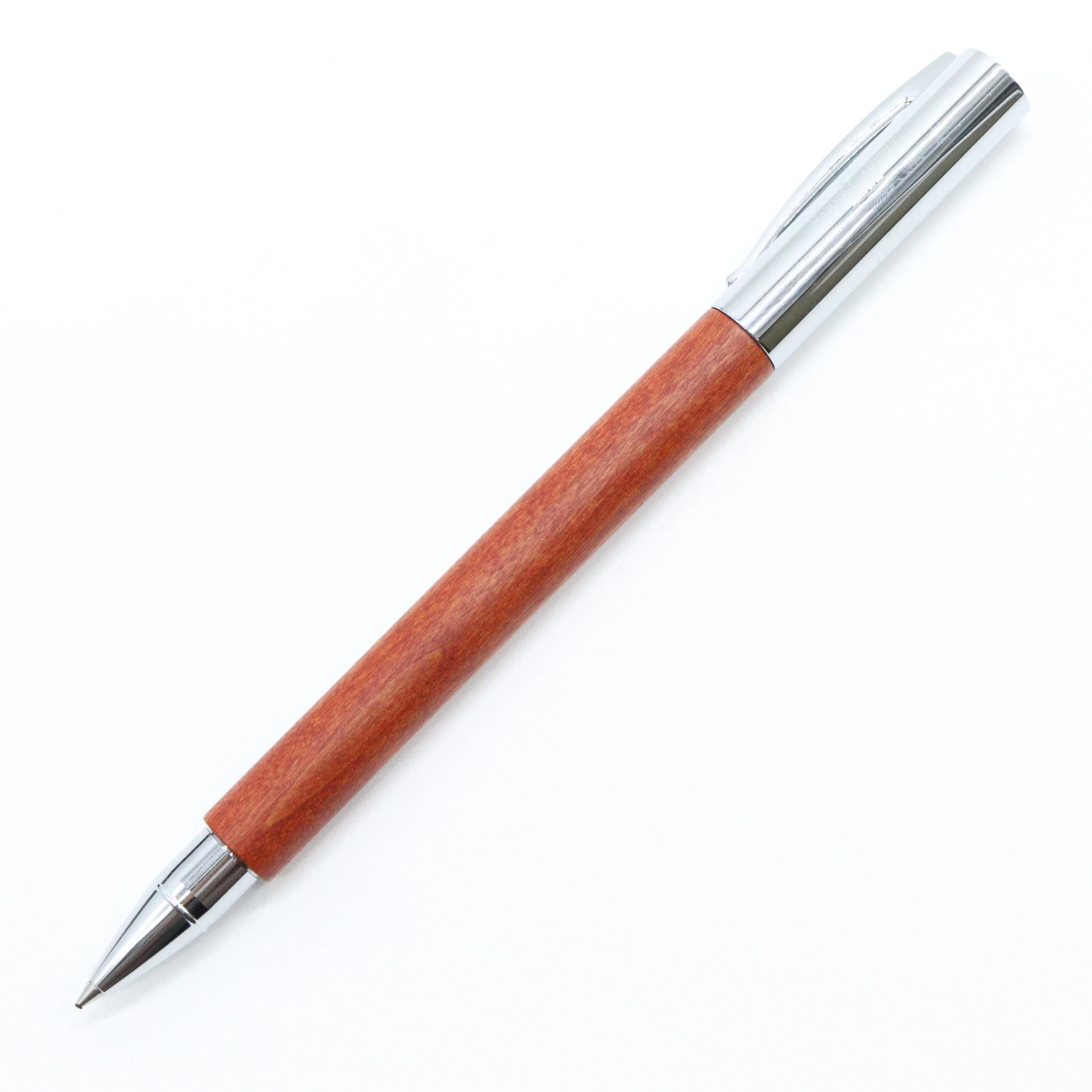 Faber-Castell - Ambition Rollerball Pen - Stained Pear Wood with Silver Accents - Image 2