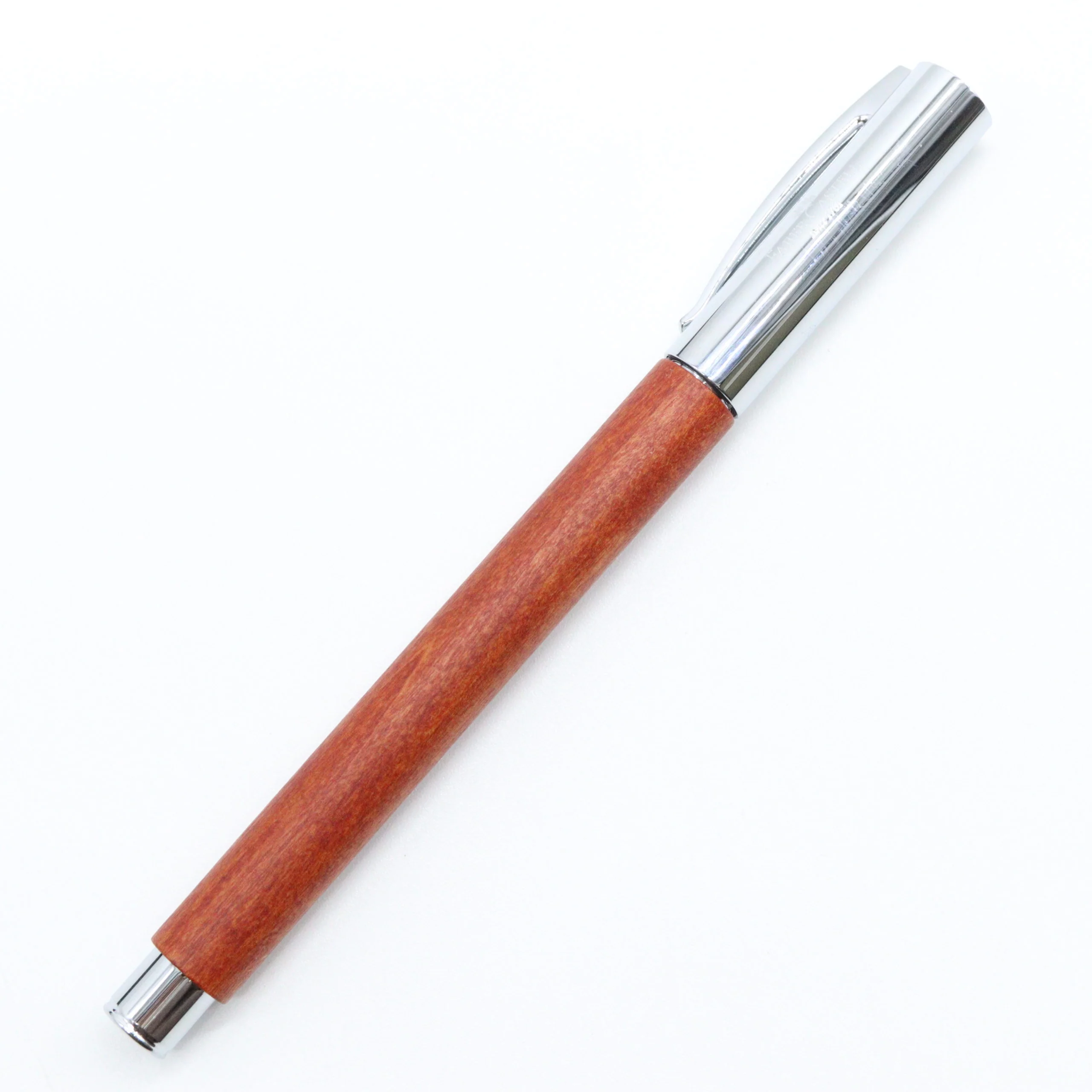 Faber-Castell - Ambition Rollerball Pen - Stained Pear Wood with Silver Accents - Image 3