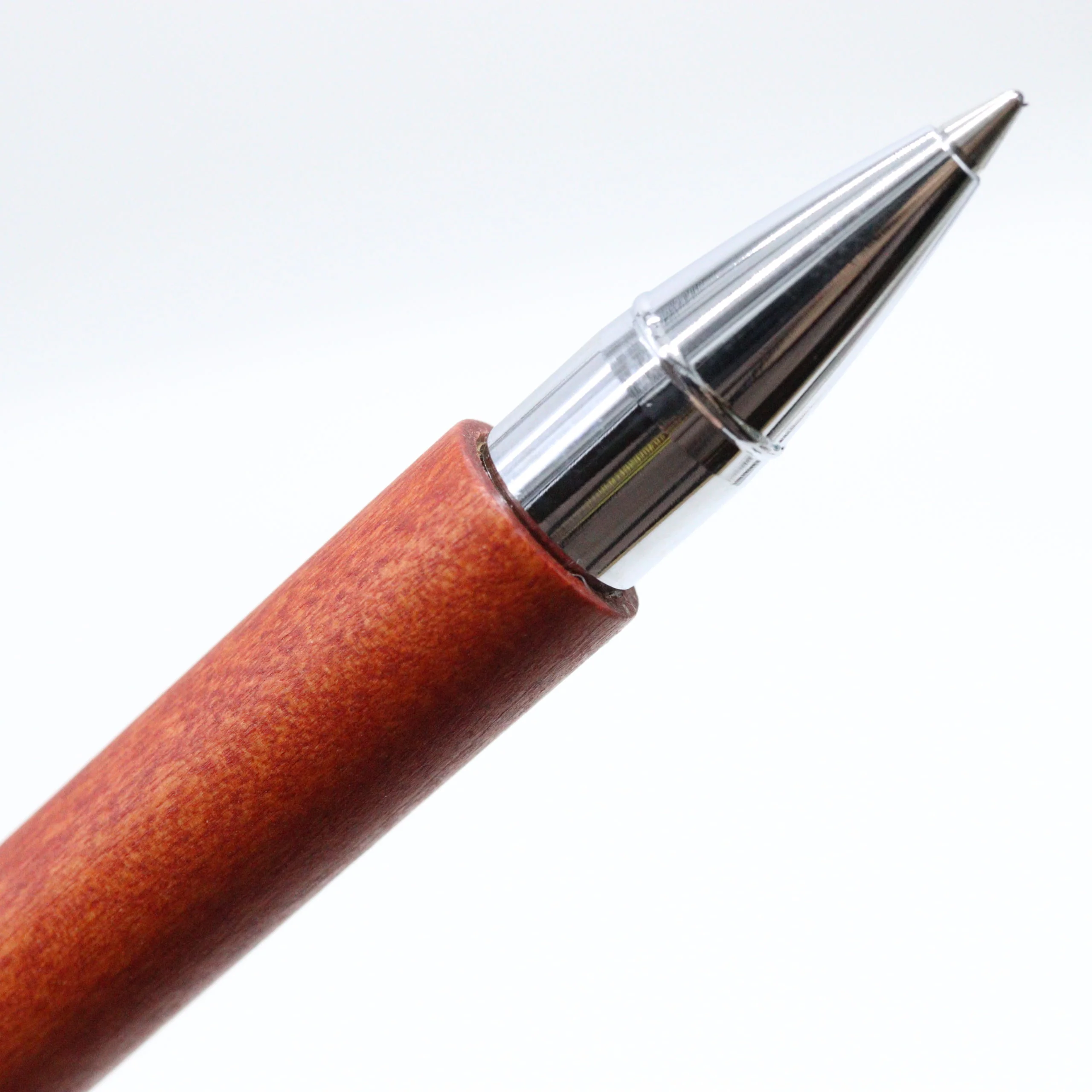 Faber-Castell - Ambition Rollerball Pen - Stained Pear Wood with Silver Accents - Image 4