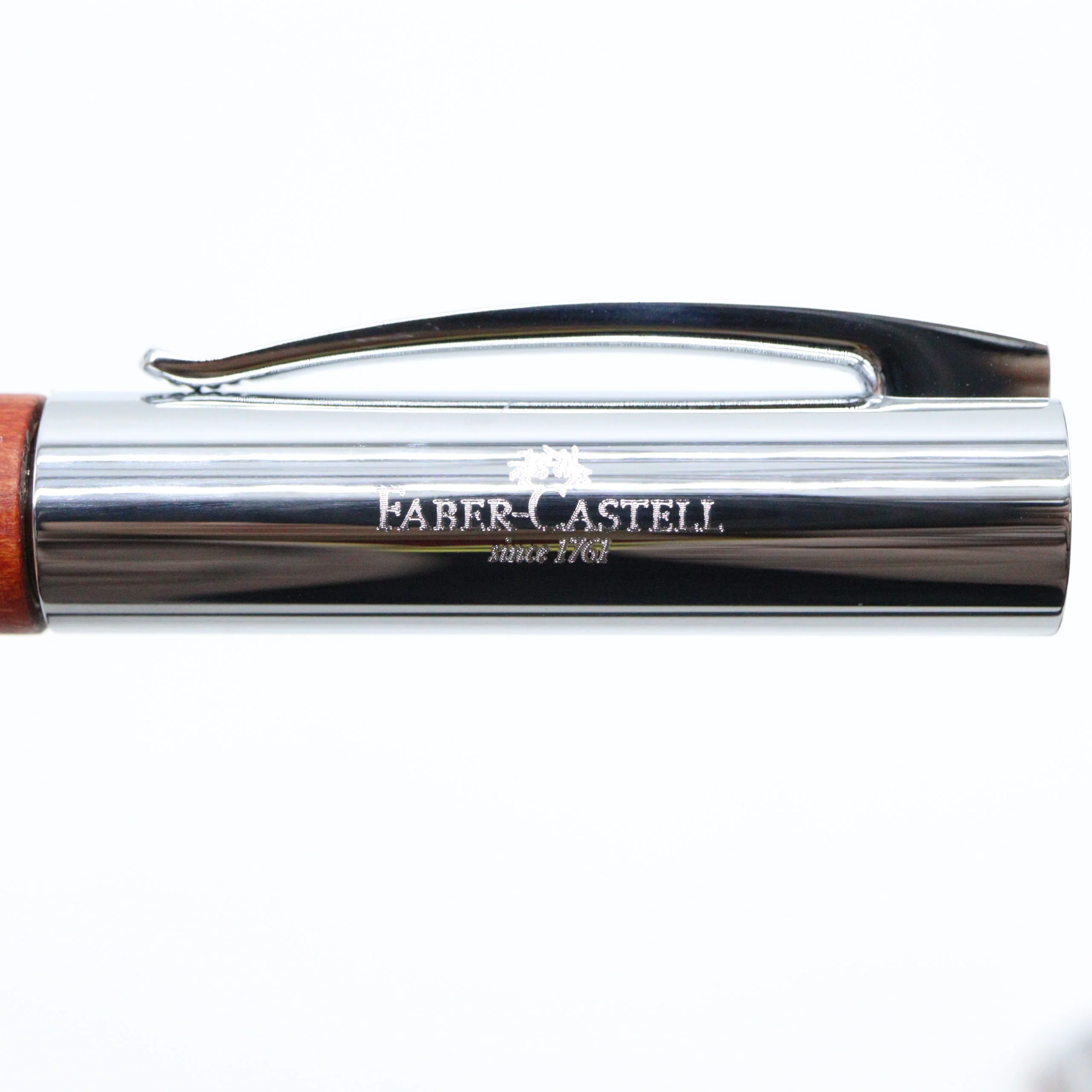 Faber-Castell - Ambition Rollerball Pen - Stained Pear Wood with Silver Accents - Image 5