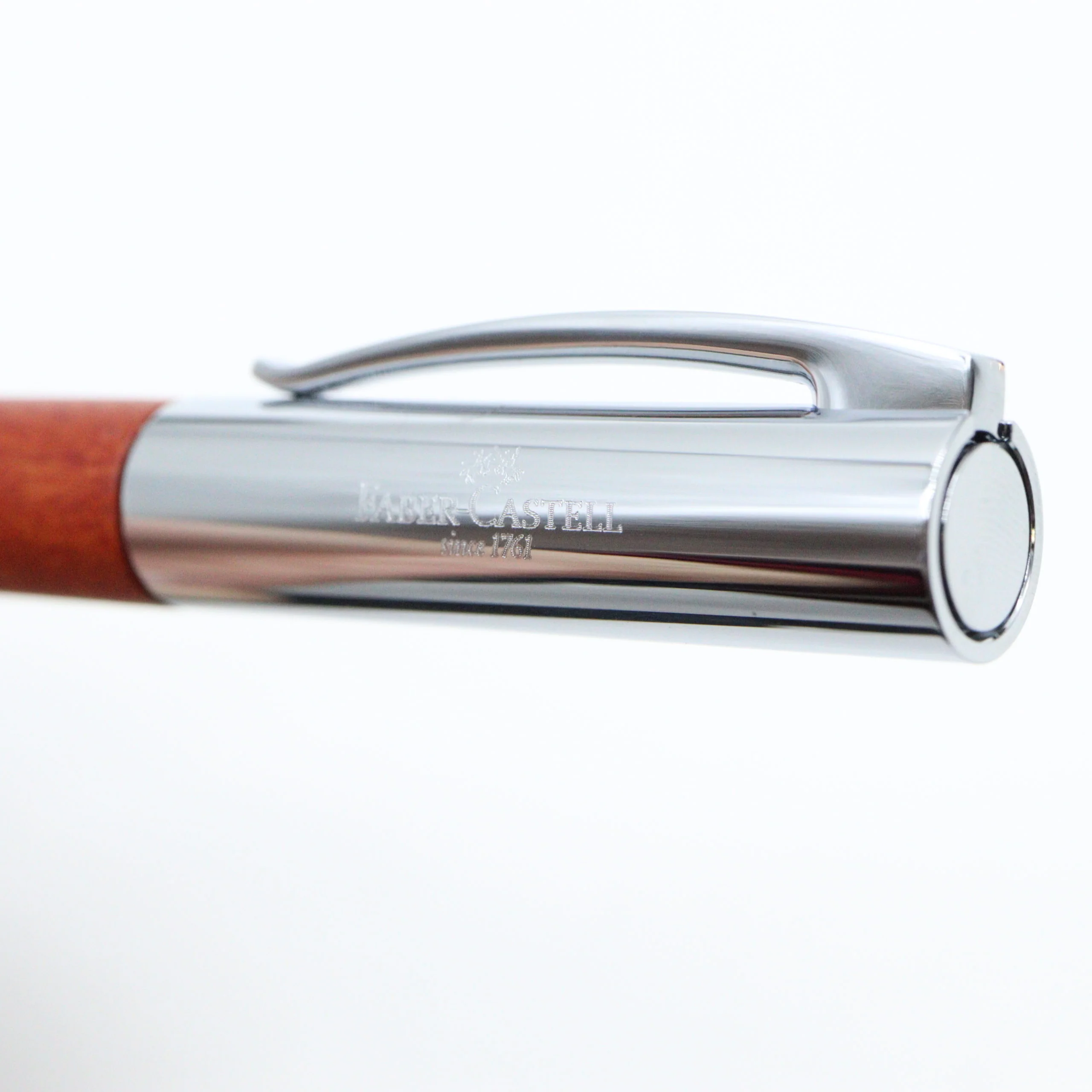Faber-Castell - Ambition Rollerball Pen - Stained Pear Wood with Silver Accents - Image 6