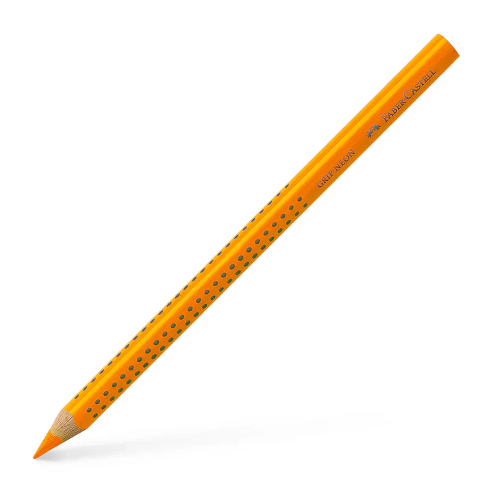 Faber Castell - Grip Neon Text Liner - Coloured Pencil - Orange