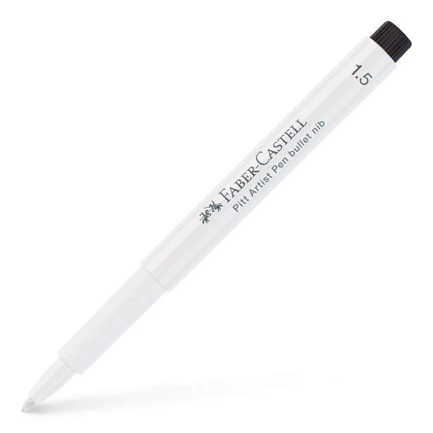 Faber-Castell - Pitt Artist Pen Bullet Nib 1.5mm - White