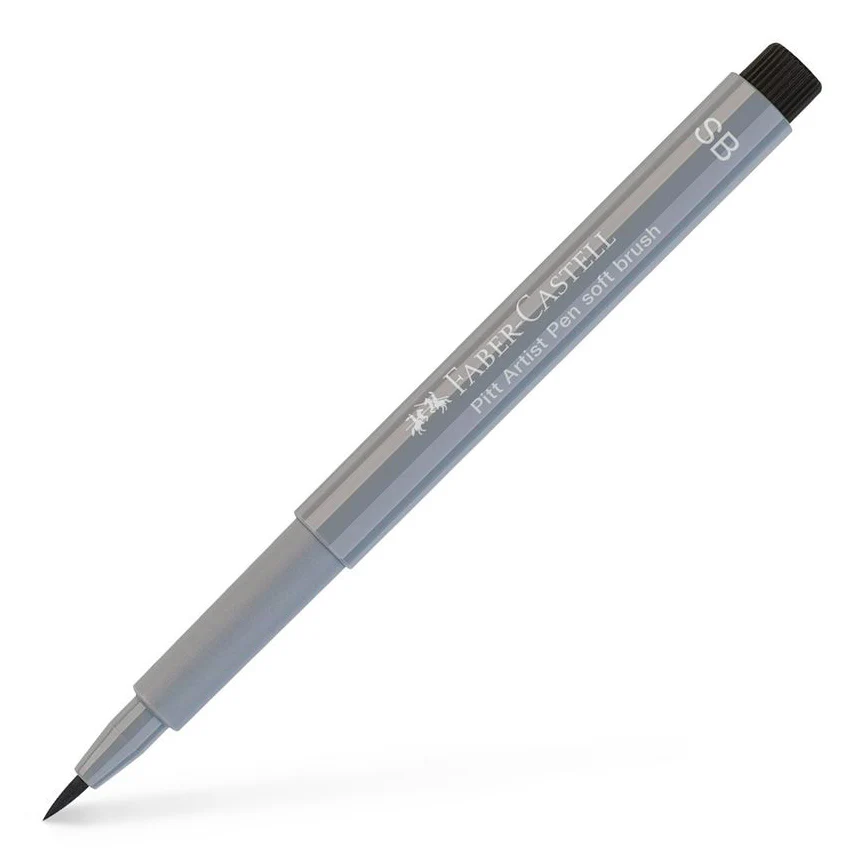 Faber-Castell - Pitt Artist Pen Soft Brush - Cold Grey III 232 SB