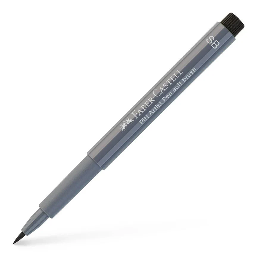 Faber-Castell - Pitt Artist Pen Soft Brush - Cold Grey IV 233 SB