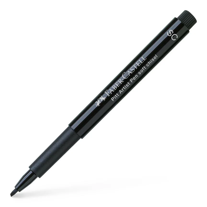 Faber-Castell - Pitt Artist Pen Soft Chisel - Black