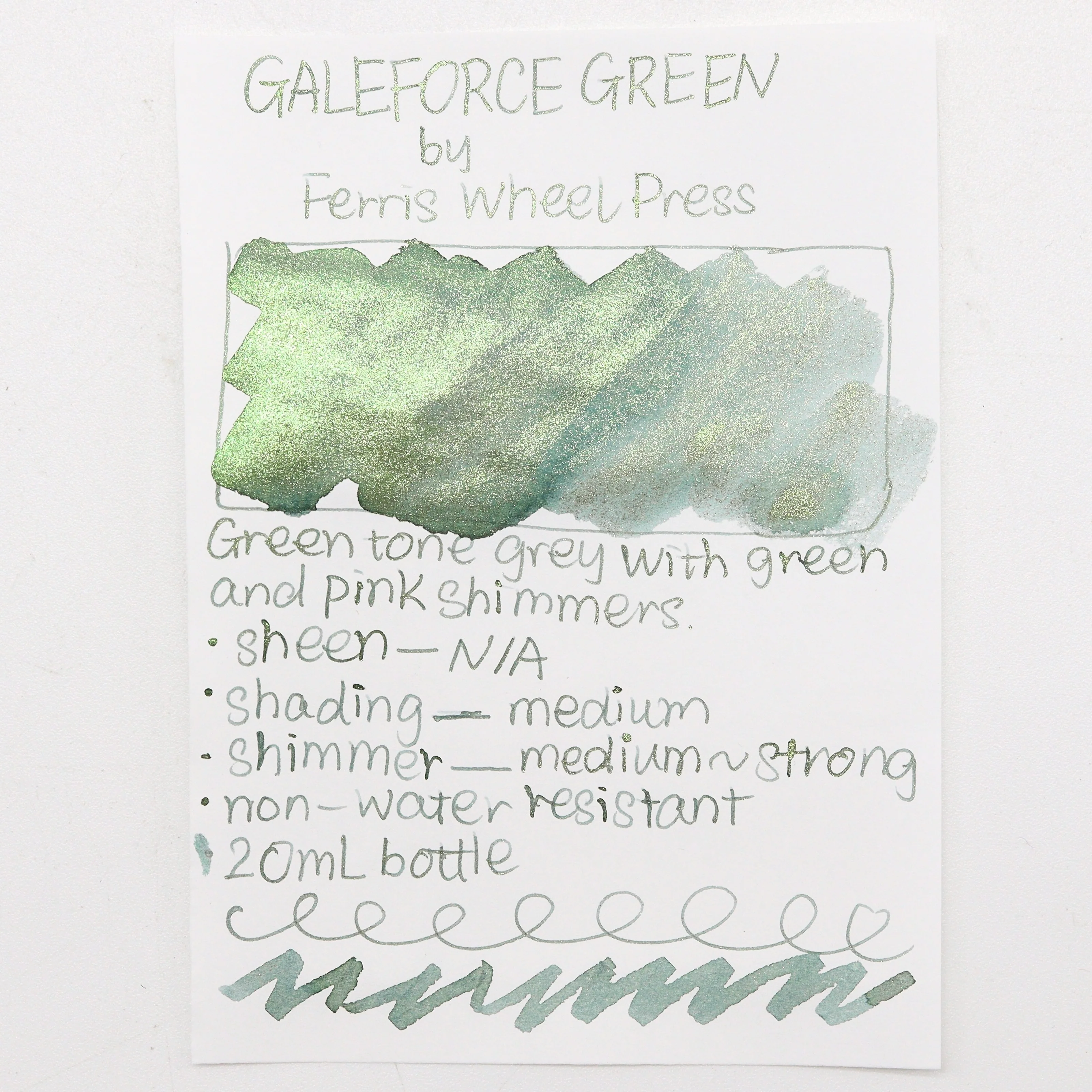 Ferris Wheel Press - FerriTales Collection 20ml Bottle - The Three Little Pigs - Galeforce Green - Image 4