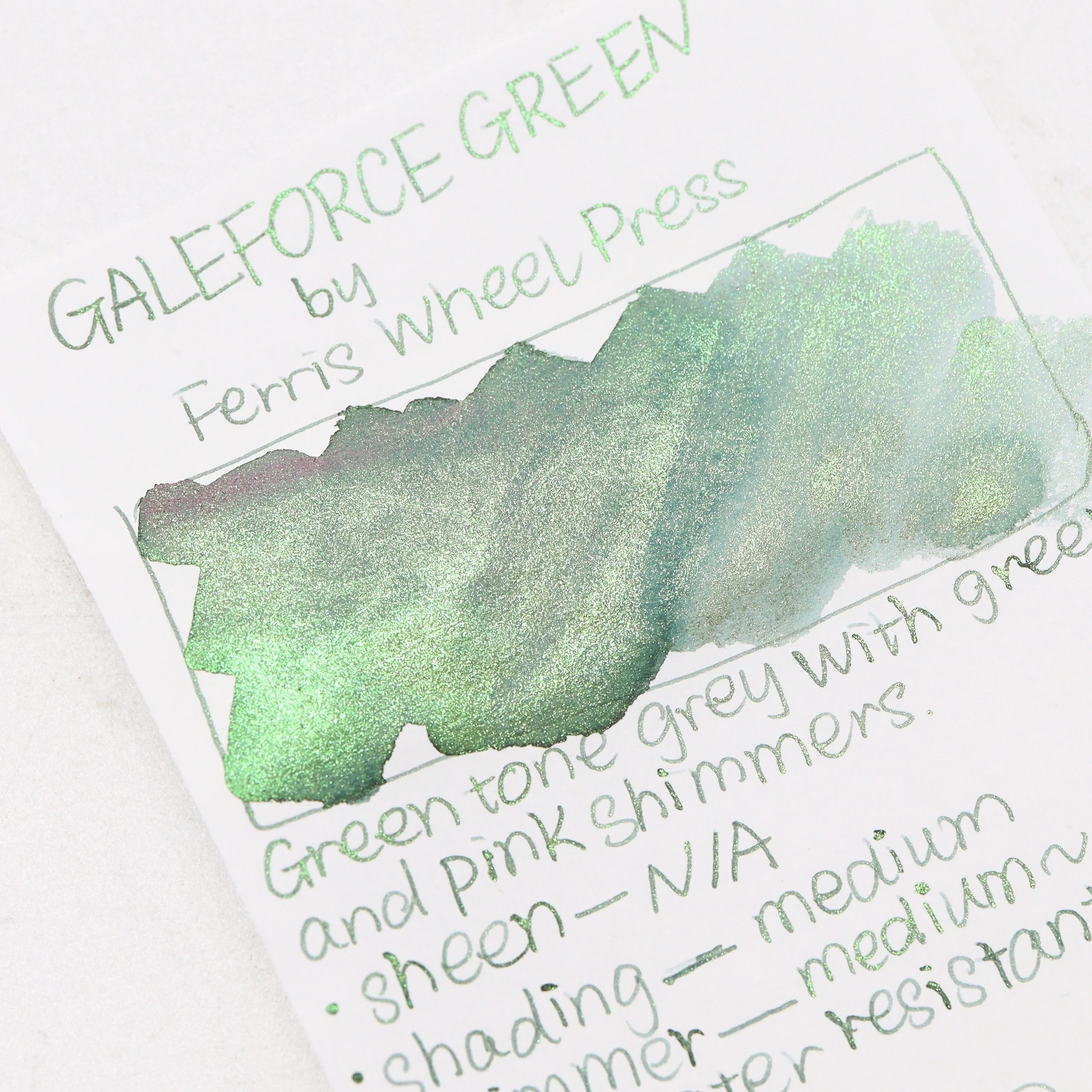 Ferris Wheel Press - FerriTales Collection 20ml Bottle - The Three Little Pigs - Galeforce Green - Image 5