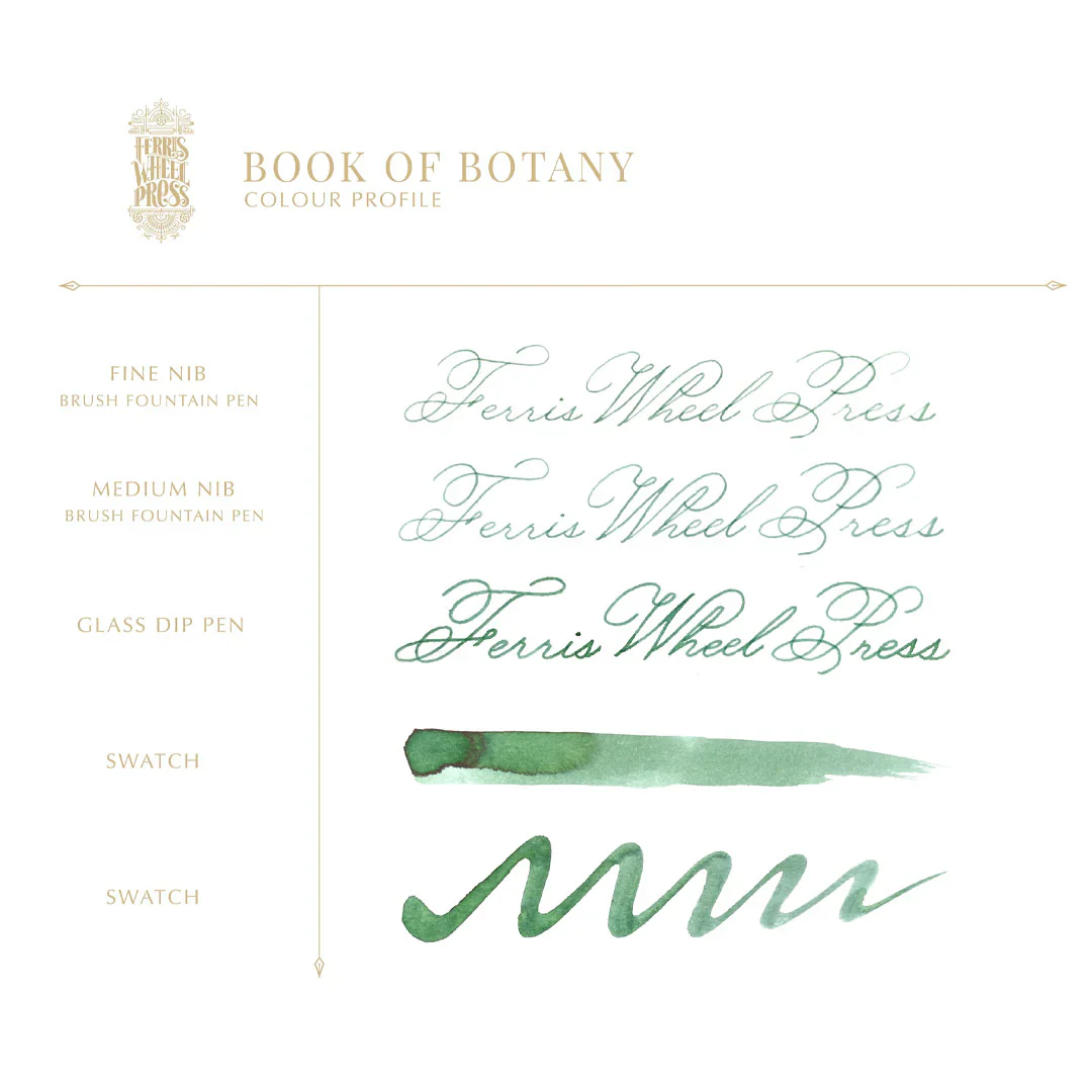 Ferris Wheel Press - Fountain Pen Ink 38 ml - Book of Botany - Image 3