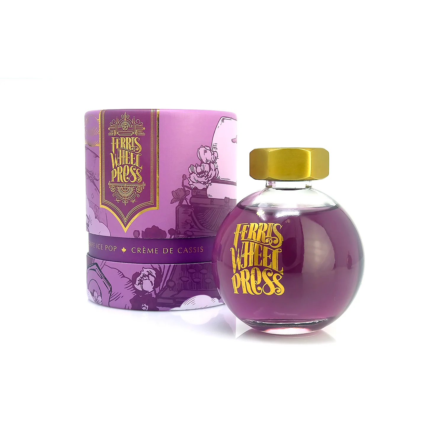 FERRIS WHEEL PRESS - Fountain Pen Ink 85 ml - "Grape Ice Pop"
