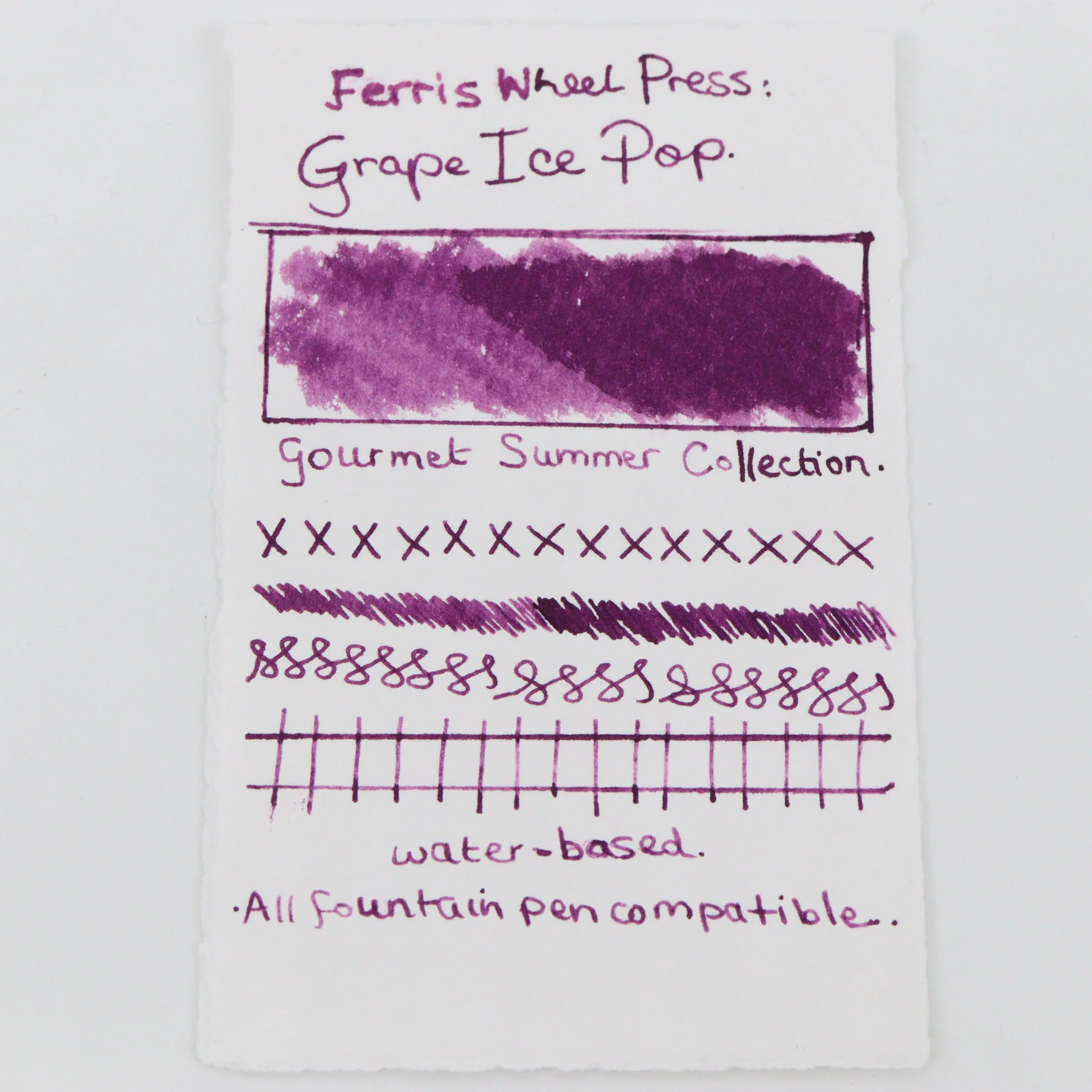 FERRIS WHEEL PRESS - Fountain Pen Ink 85 ml - "Grape Ice Pop" - Image 2