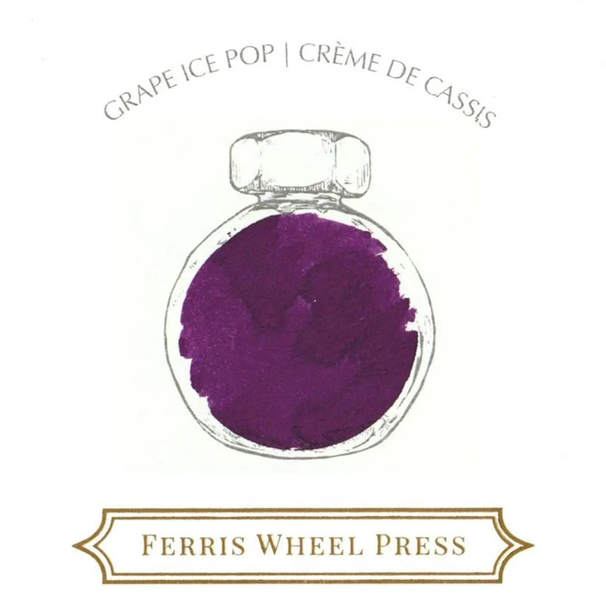 FERRIS WHEEL PRESS - Fountain Pen Ink 85 ml - "Grape Ice Pop" - Image 3