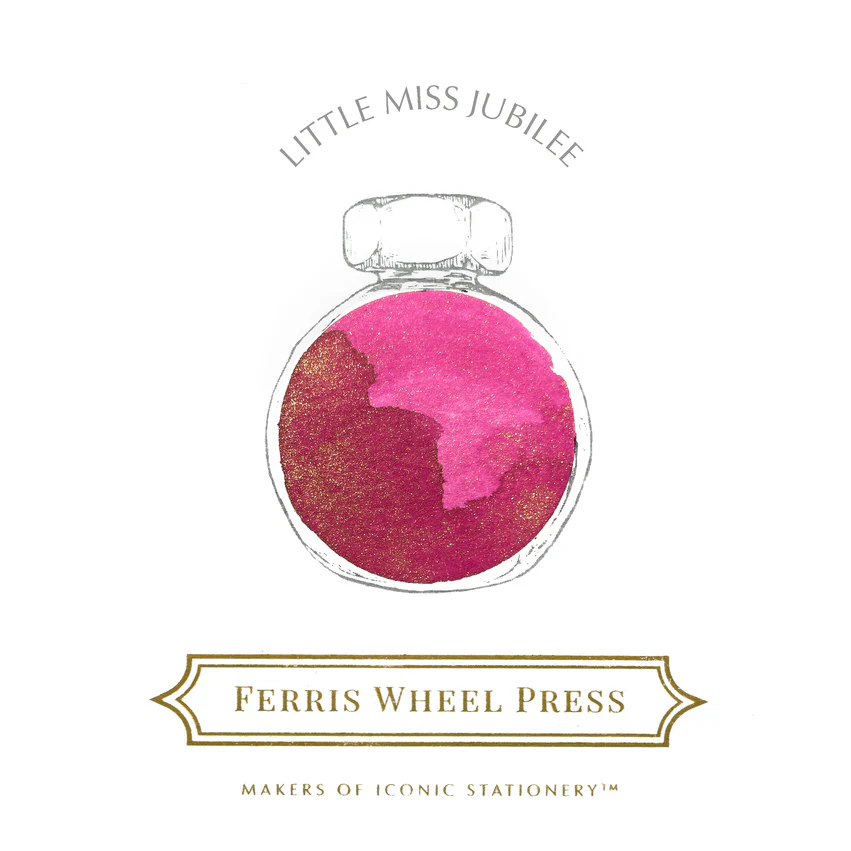 Ferris Wheel Press - Fountain Pen Ink Glass Bottle 38ml - Limited Edition - Little Miss Jubilee - Image 2