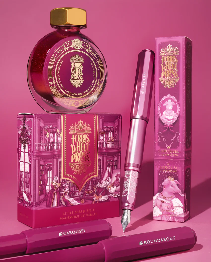 Ferris Wheel Press - Fountain Pen Ink Glass Bottle 38ml - Limited Edition - Little Miss Jubilee - Image 5