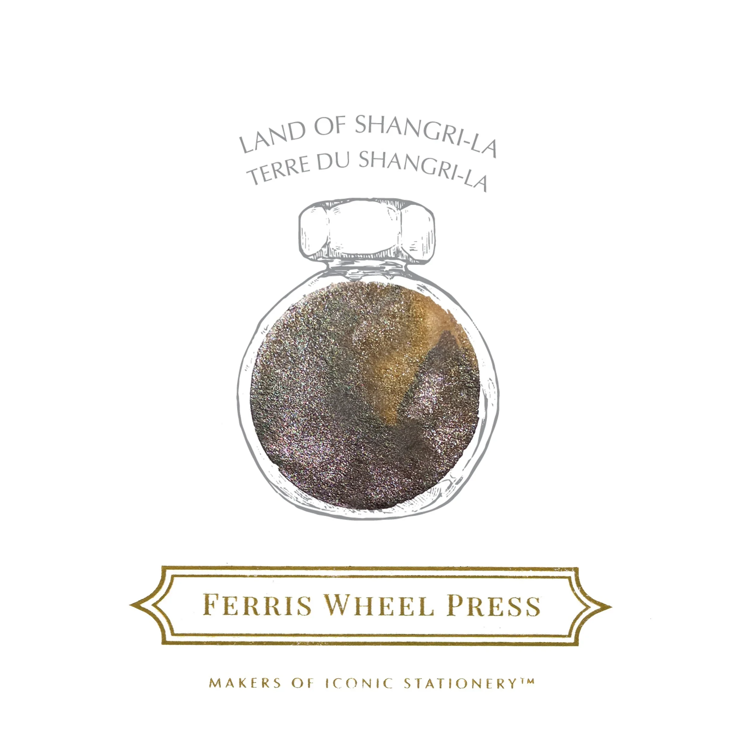 FERRIS WHEEL PRESS – Fountain Pen Ink Glass Bottle 38ml – Land of Shangri-la - Image 3