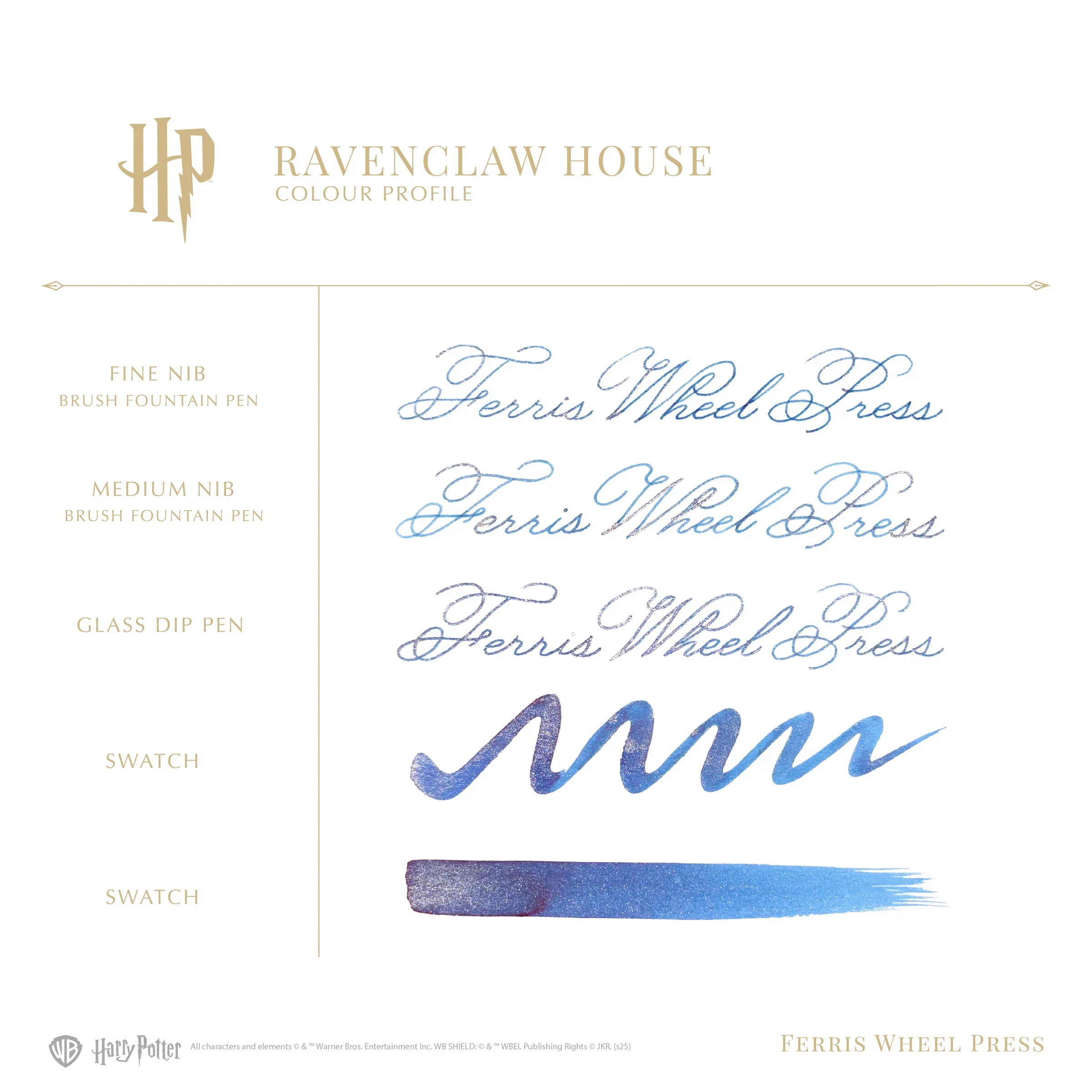 Ferris Wheel Press - Harry Potter Carousel Fountain Pen & Ink Set - Ravenclaw (Limited Edition) - Image 6