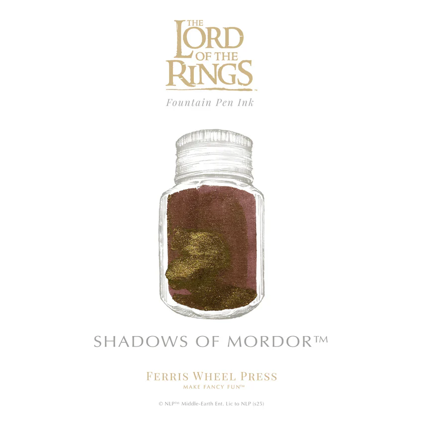 Ferris Wheel Press X Warner Brothers - The Lord of the Rings - Fountain Pen Ink - Shadows of Mordor 10 mL - Image 2
