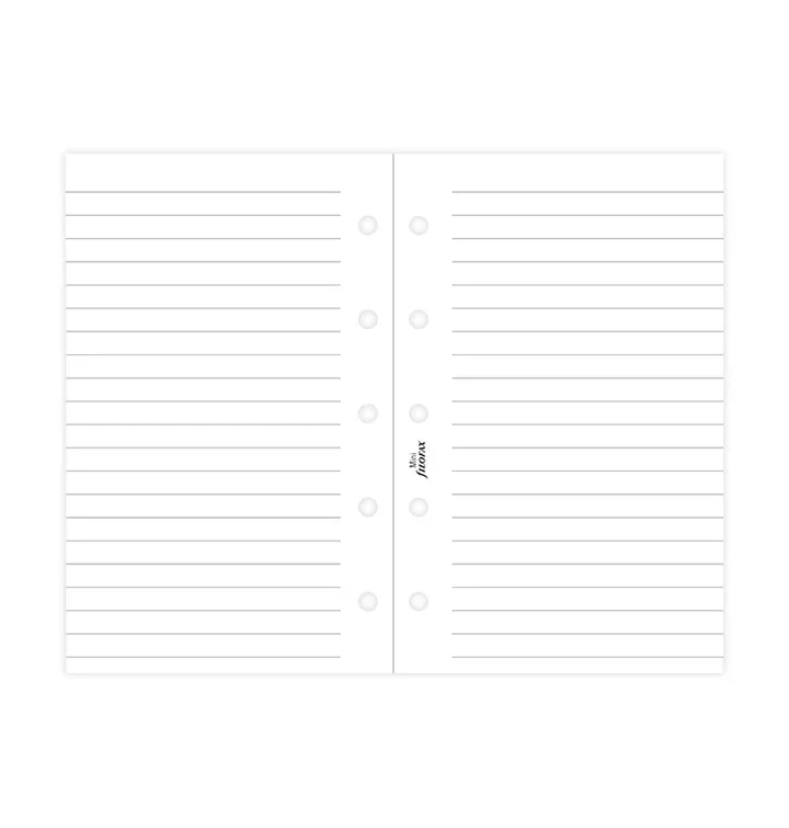 Filofax - Mini Ruled Notepaper - White - Image 2