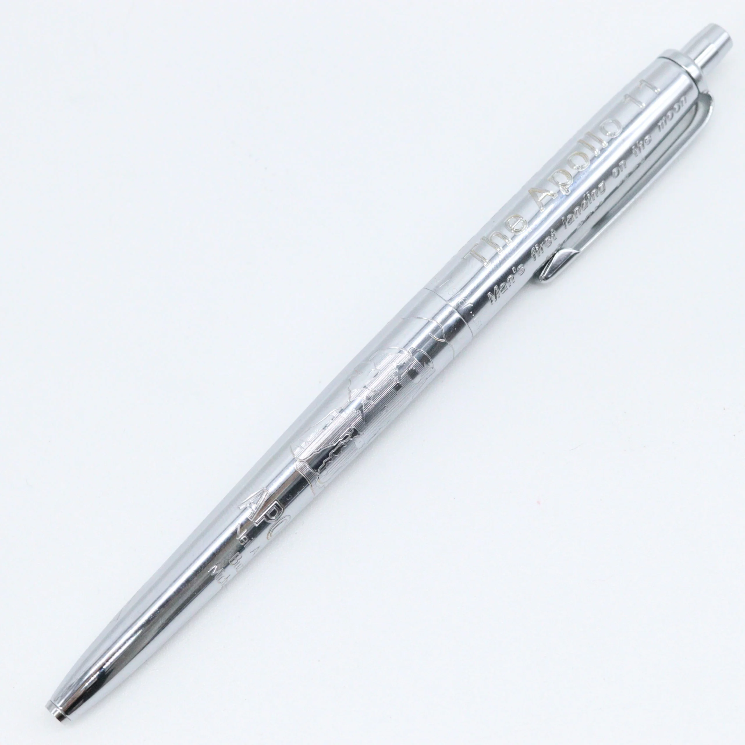 Fisher Space Pen – AG7 Anti Gravity Space Pen “The Pen That Went To The Moon” – Silver Chrome with Apollo 11 Engraving