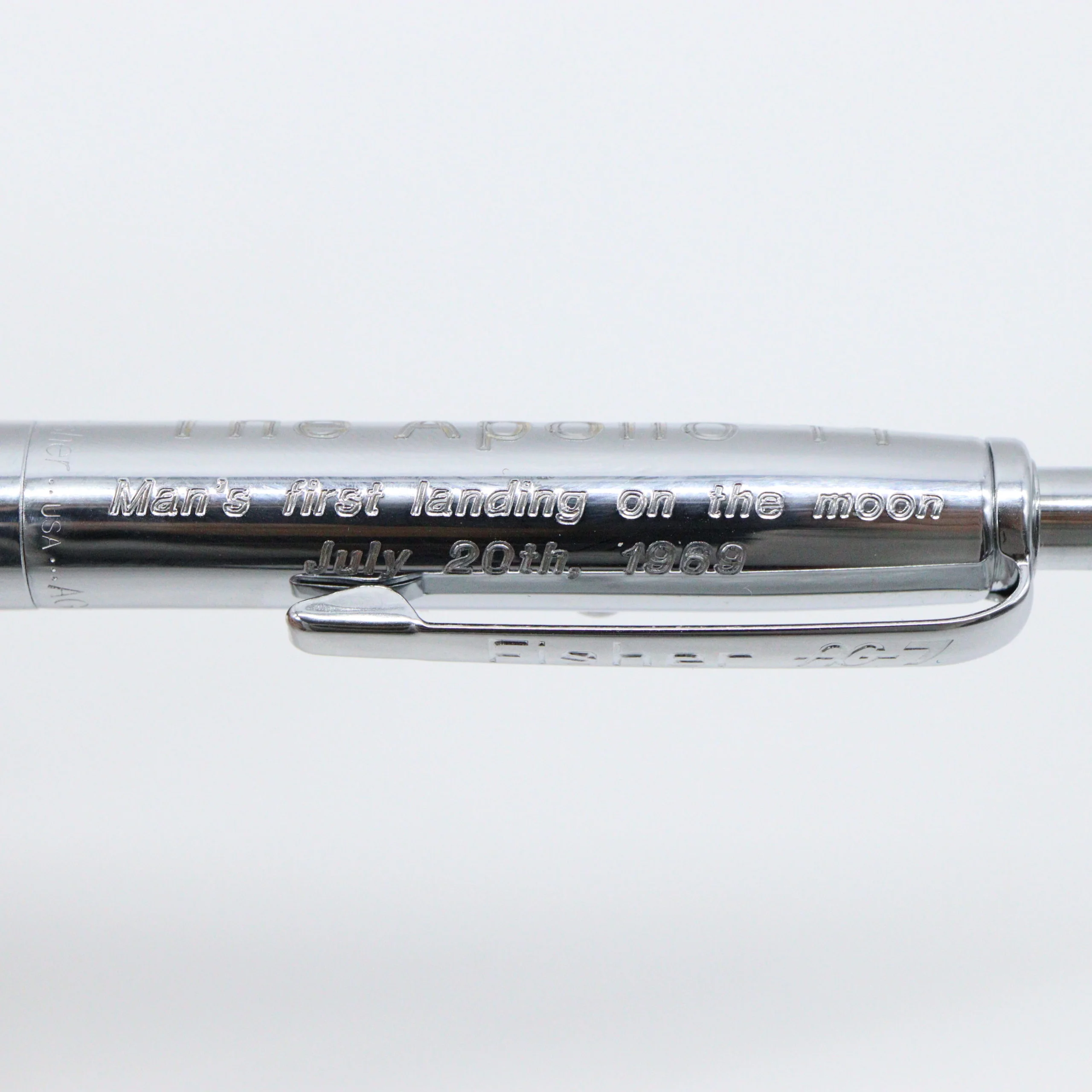 Fisher Space Pen – AG7 Anti Gravity Space Pen “The Pen That Went To The Moon” – Silver Chrome with Apollo 11 Engraving - Image 4