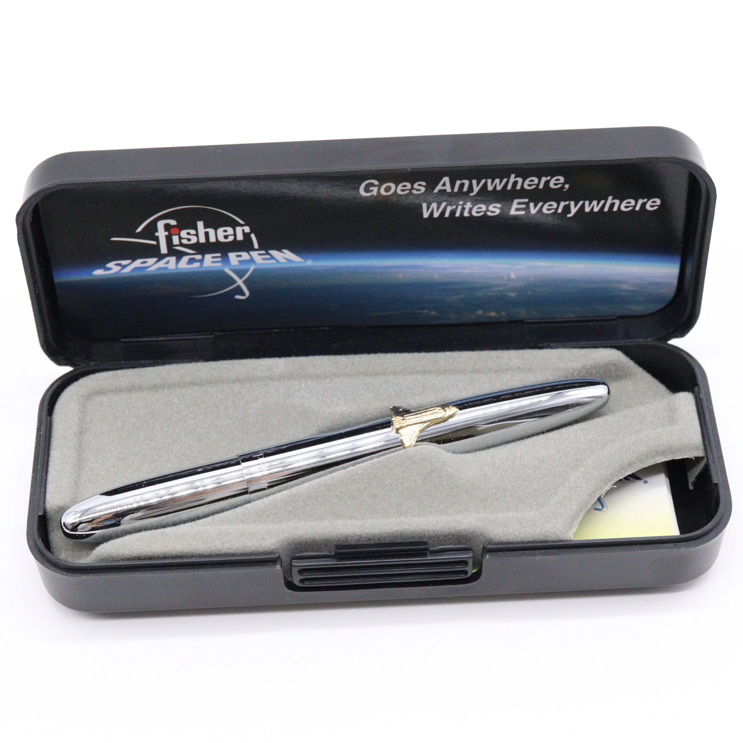 Fisher Space Pen – Bullet – Silver Chrome with Gold Shuttle Emblem - Image 11