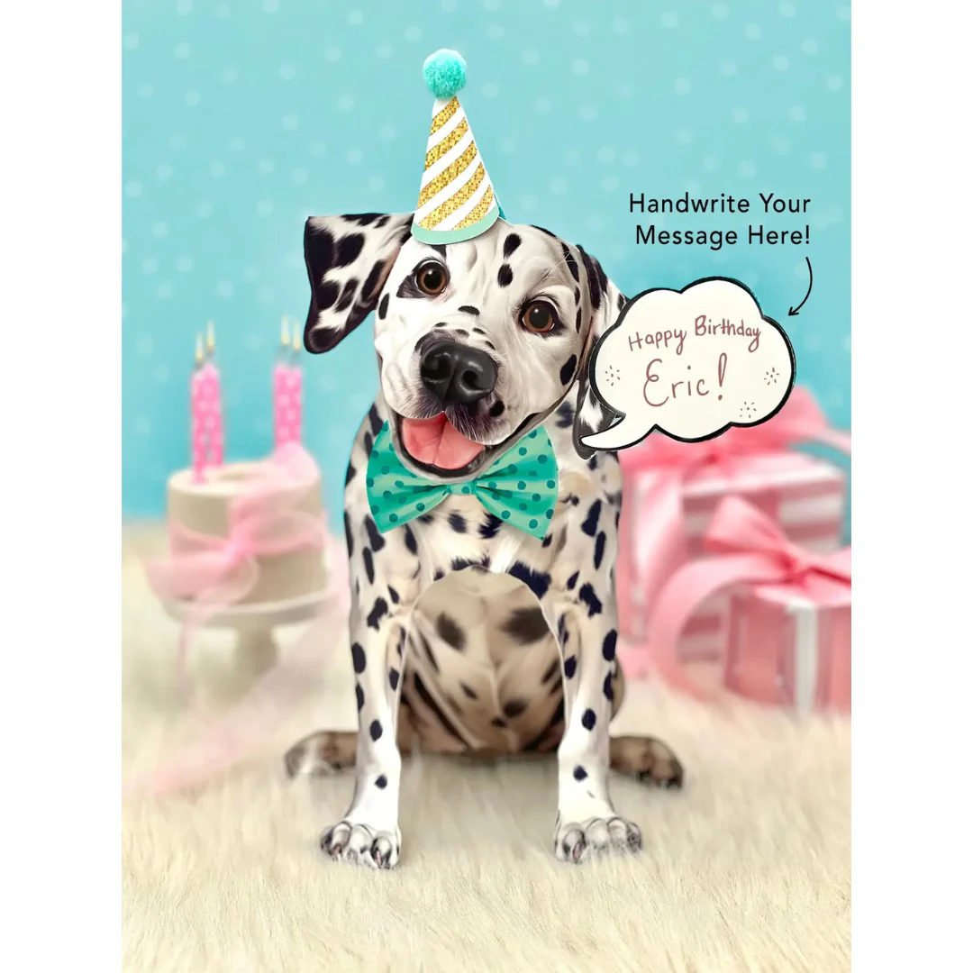 Fresh Cut Paper - Pop-Up Pup with Note Card and Accessories - Dalmatian - Image 4