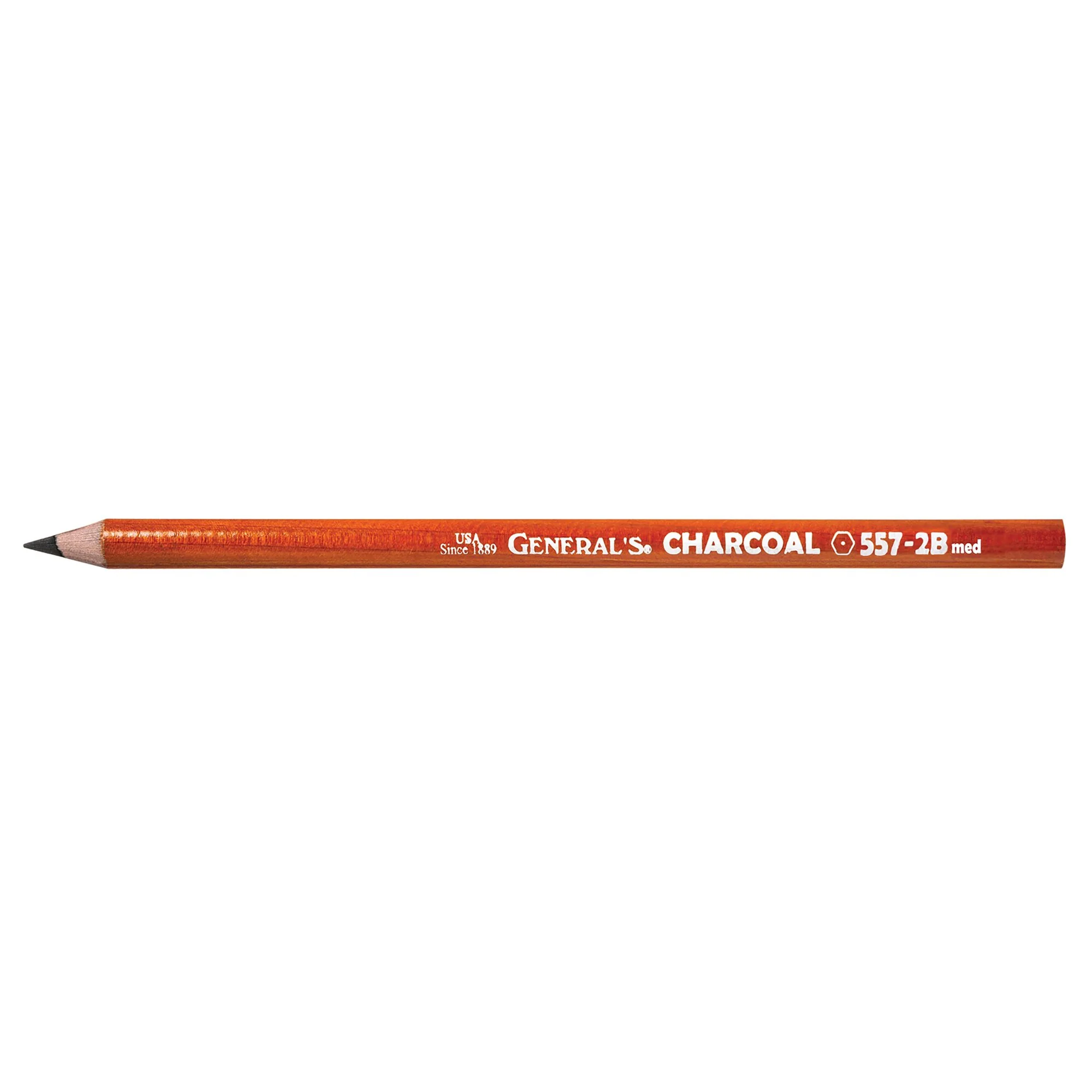 General's - Extra Smooth Non-Toxic Charcoal Pencil - 557-2B - Medium