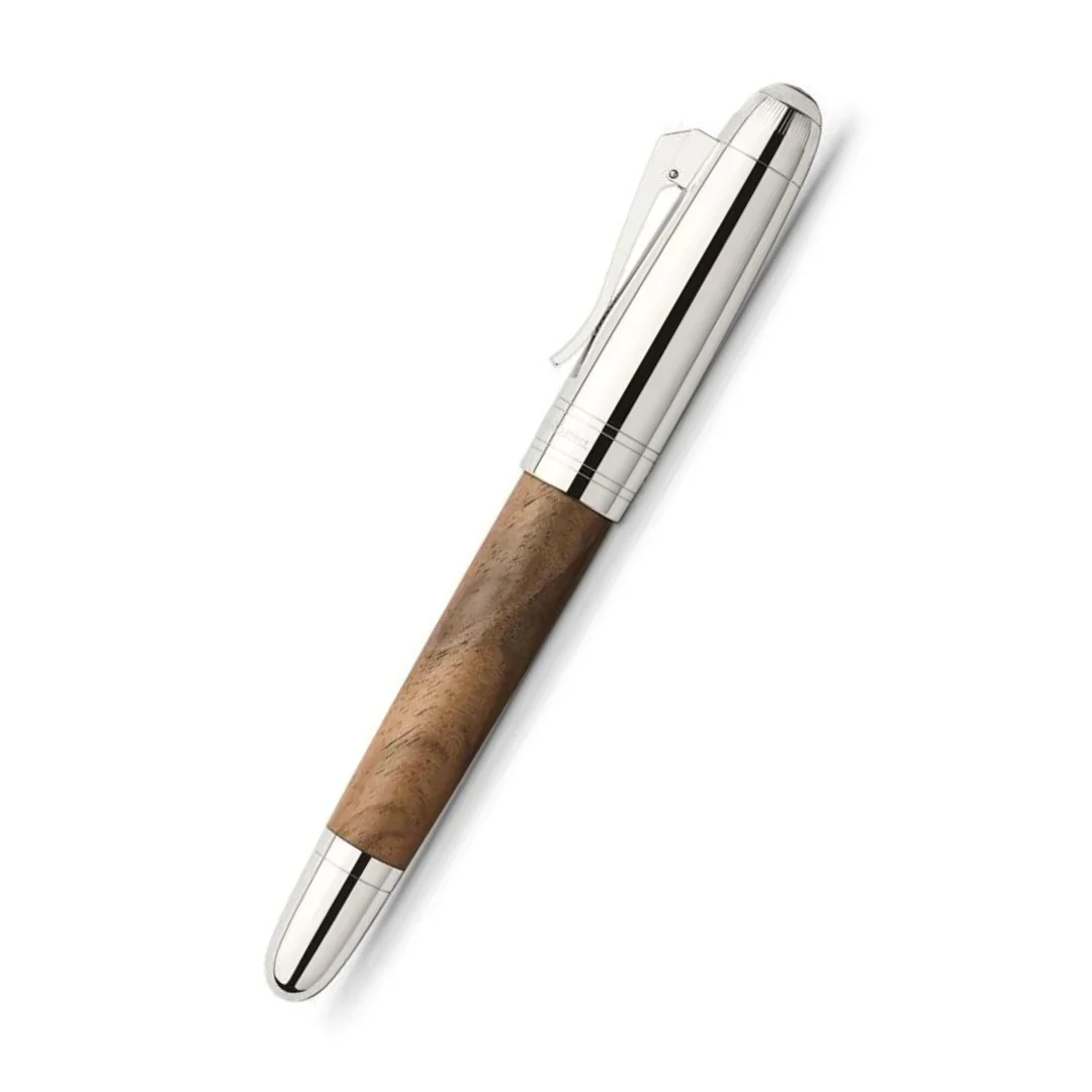 Graf Von Faber-Castell - Magnum Walnut Wood Fountain Pen Gift Set 18K Gold Nib - Fine - Image 2