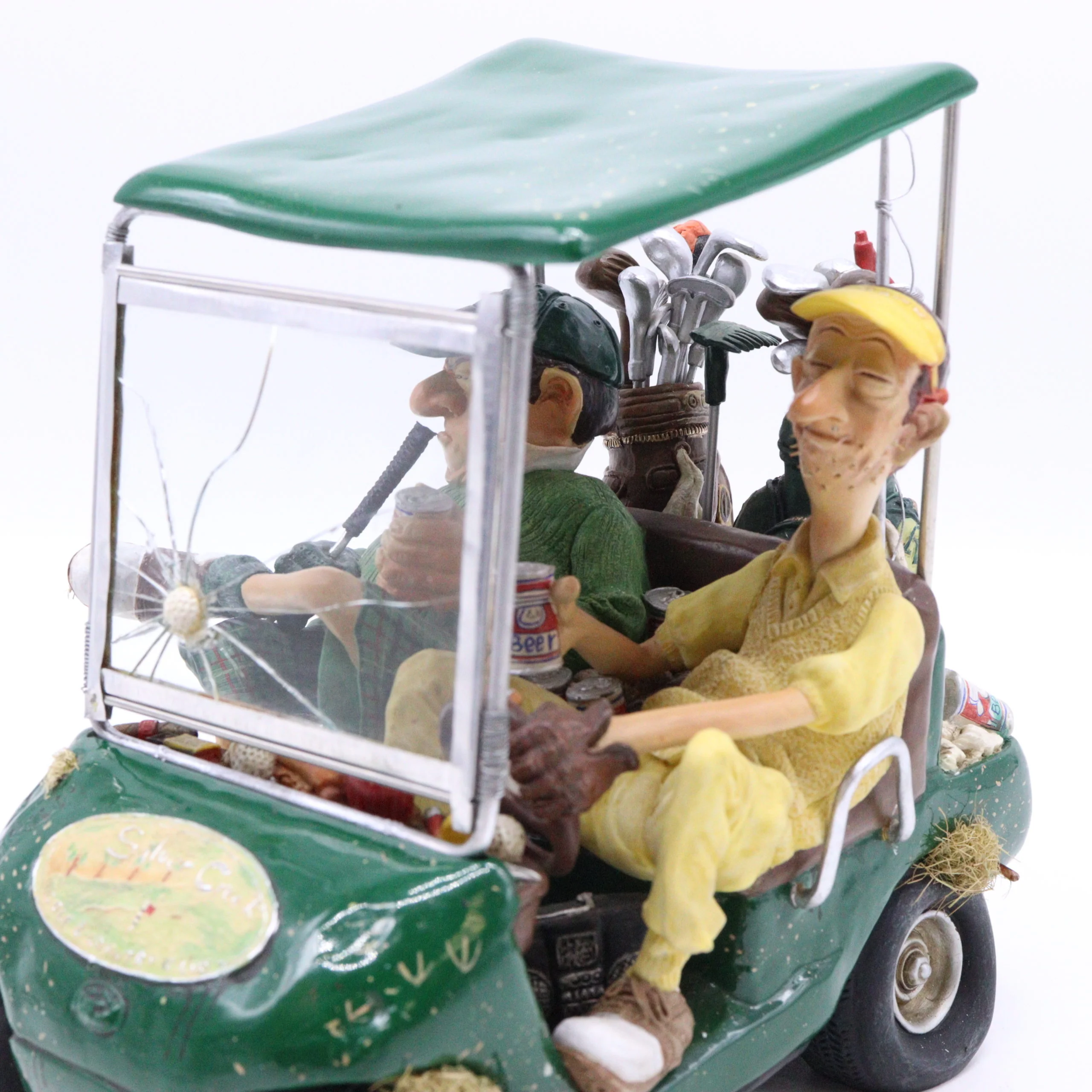 Guillermo Forchino – Comic Art Figurine – “The Next Hole" - Green - Image 2