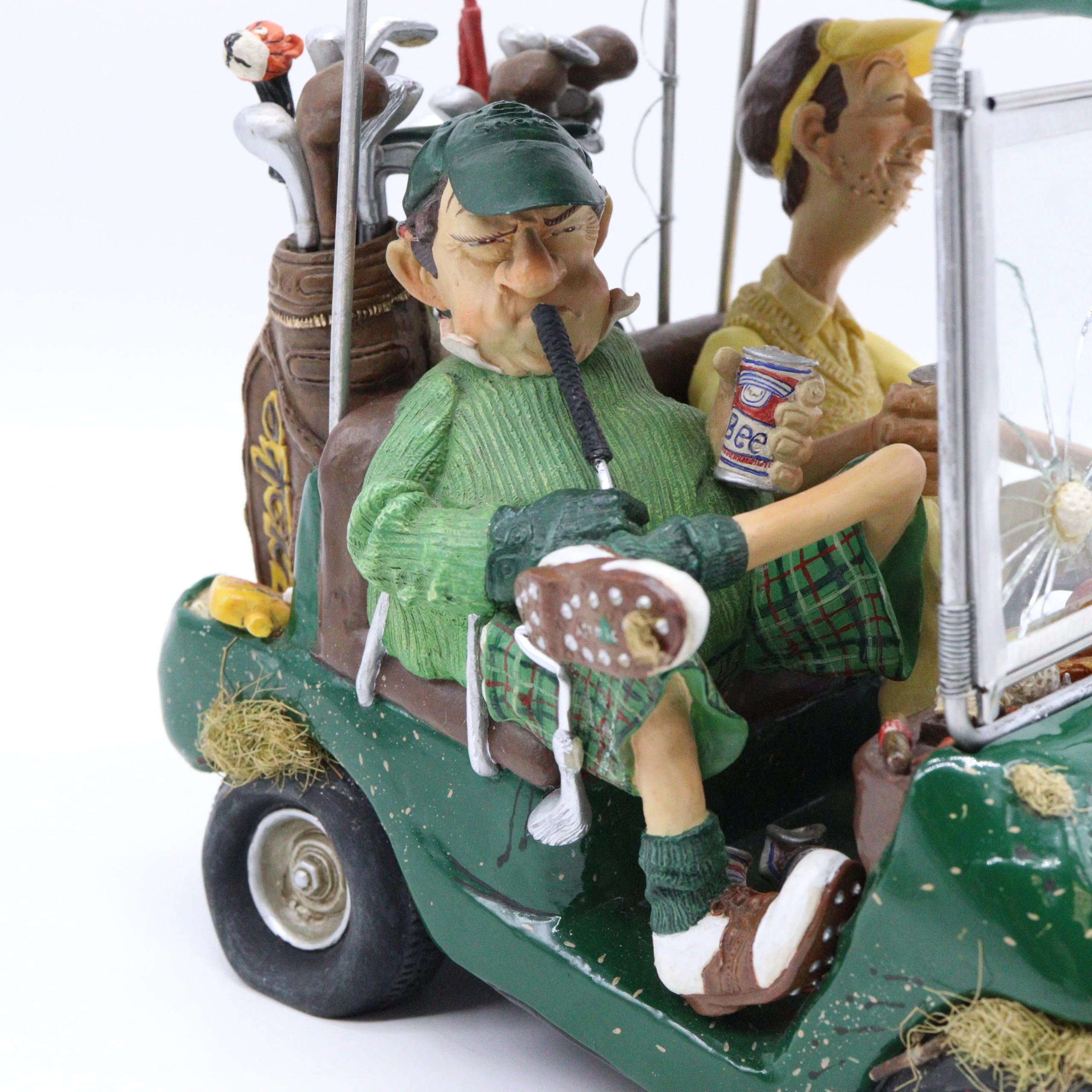 Guillermo Forchino – Comic Art Figurine – “The Next Hole" - Green - Image 9