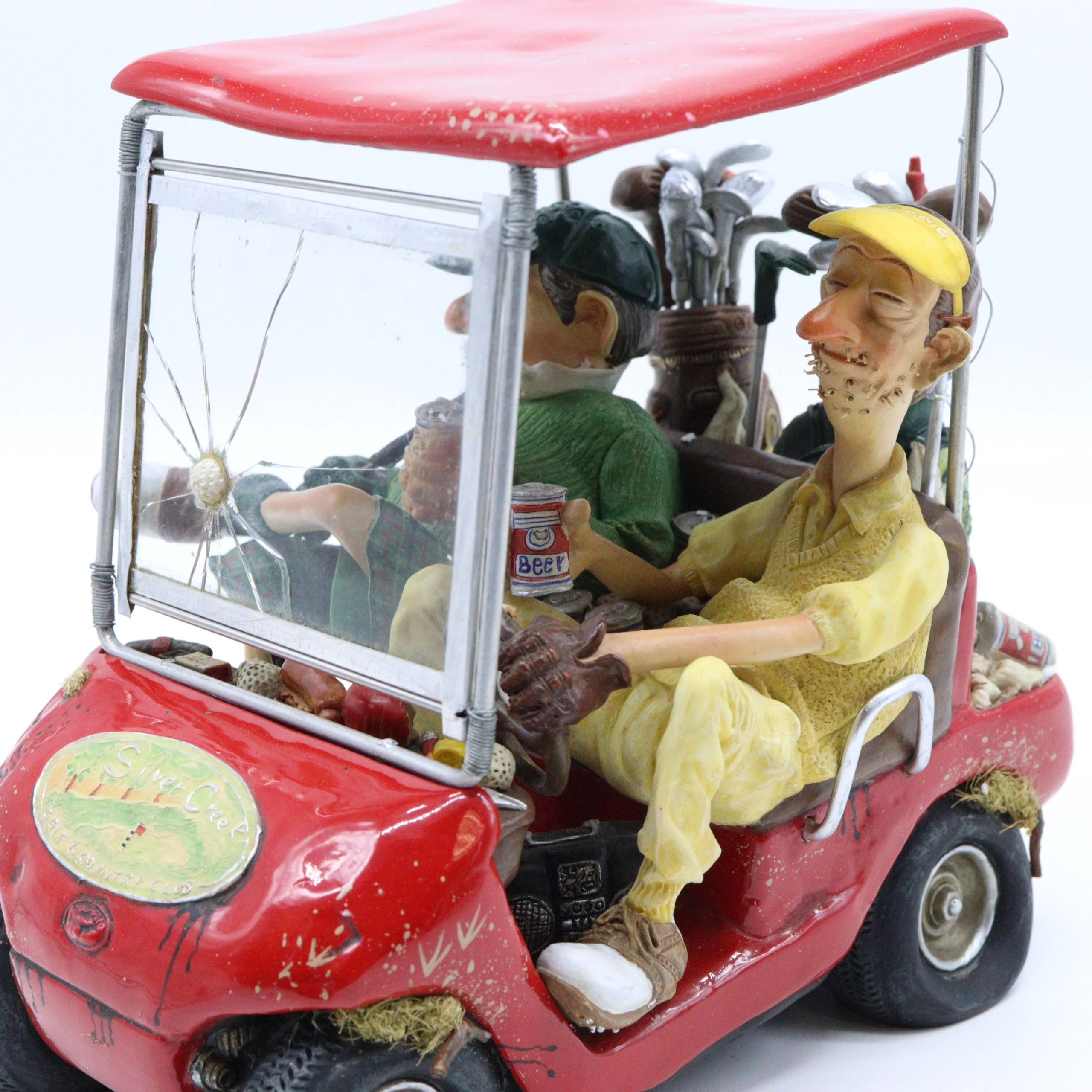 Guillermo Forchino – Comic Art Figurine – “The Next Hole" - Red - Image 2