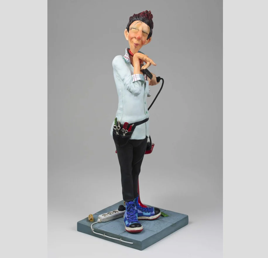 Guillermo Forchino – Large Comic Art Figurine – “The Hairdresser” - Image 2