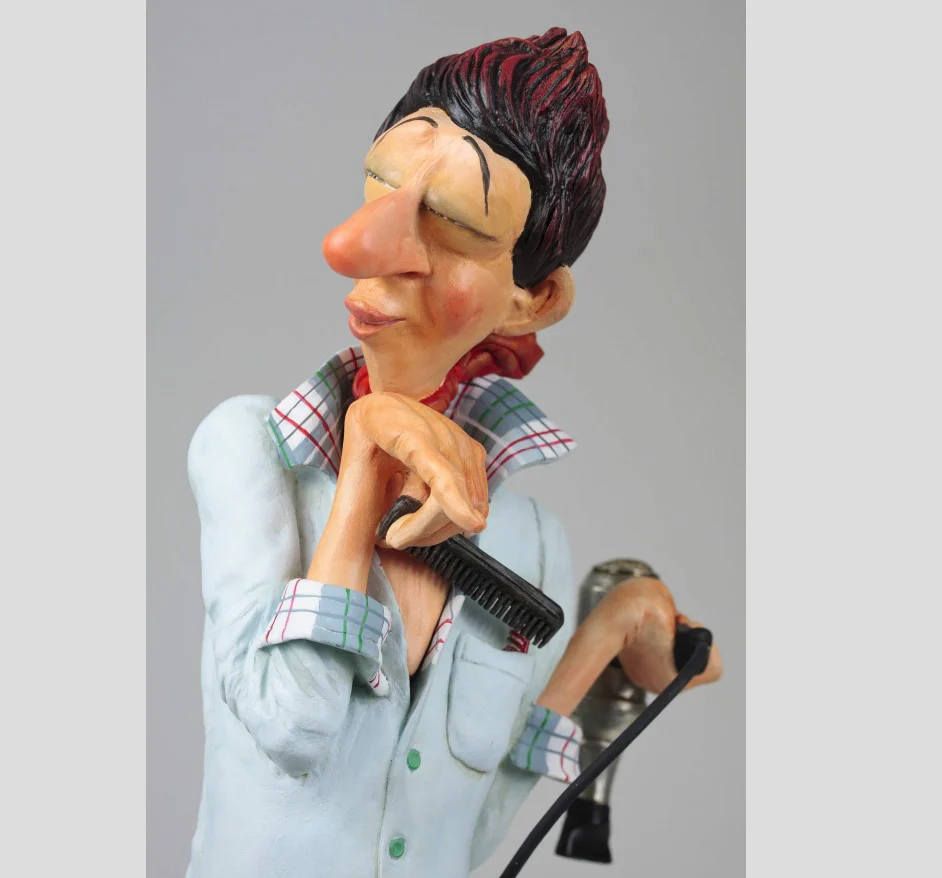Guillermo Forchino – Large Comic Art Figurine – “The Hairdresser” - Image 4