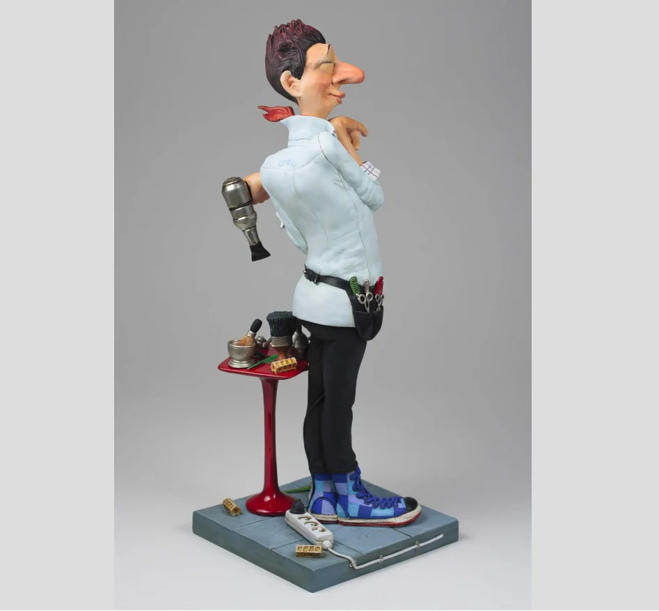 Guillermo Forchino – Large Comic Art Figurine – “The Hairdresser” - Image 5