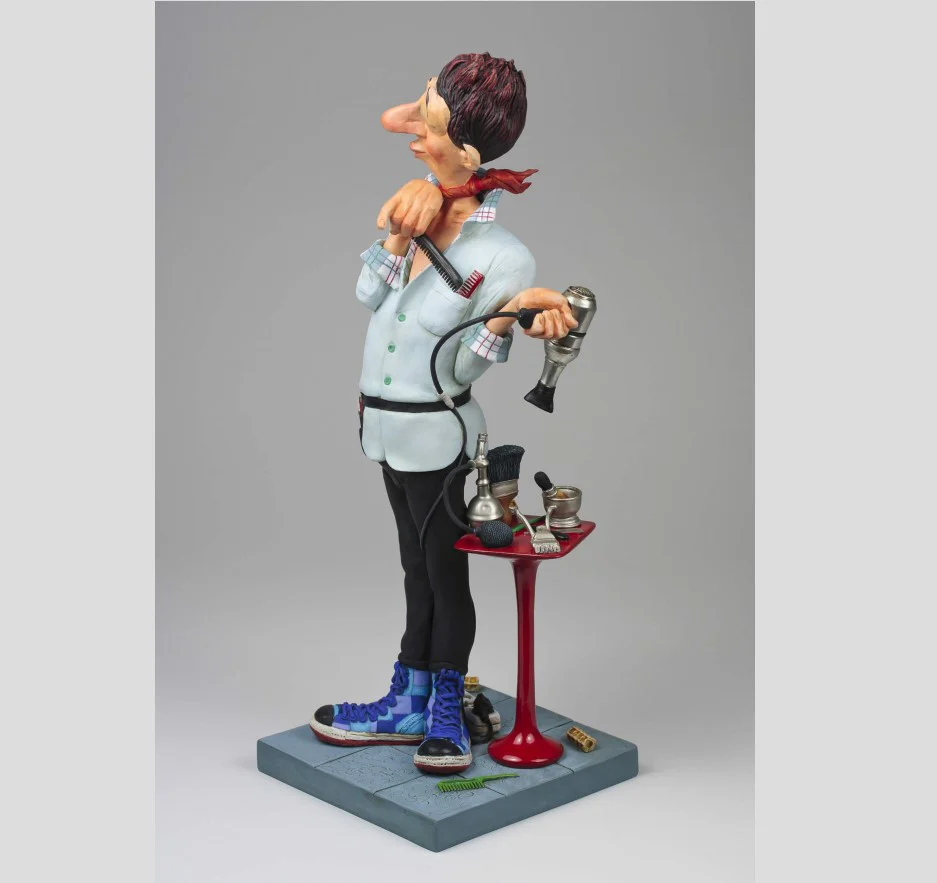 Guillermo Forchino – Large Comic Art Figurine – “The Hairdresser” - Image 6