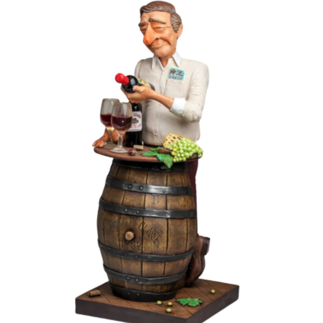 Guillermo Forchino – Large Comic Art Figurine – “The Wine Lover”