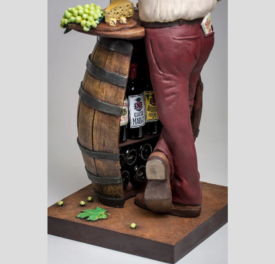 Guillermo Forchino – Large Comic Art Figurine – “The Wine Lover” - Image 6